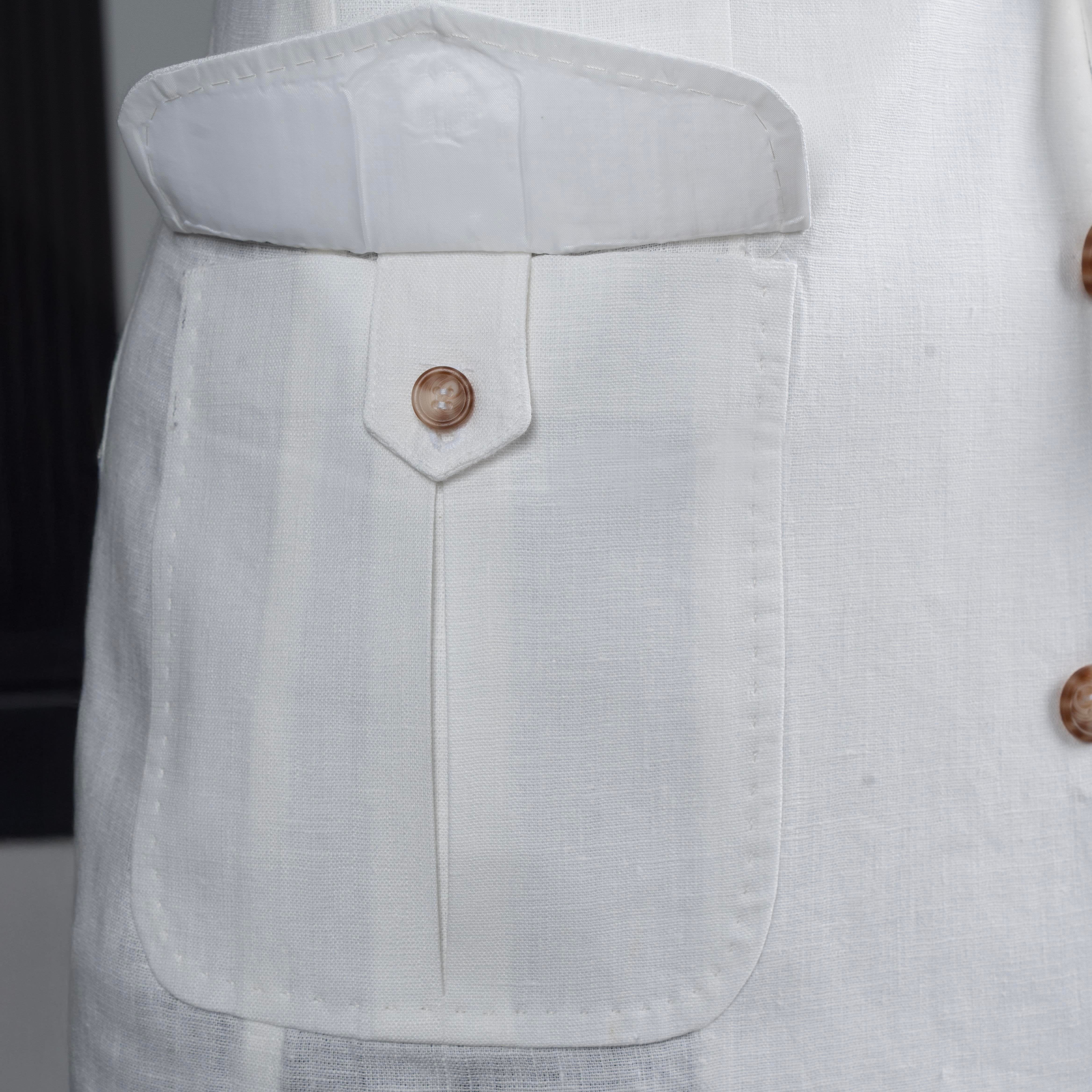 White Single Breasted Blazer