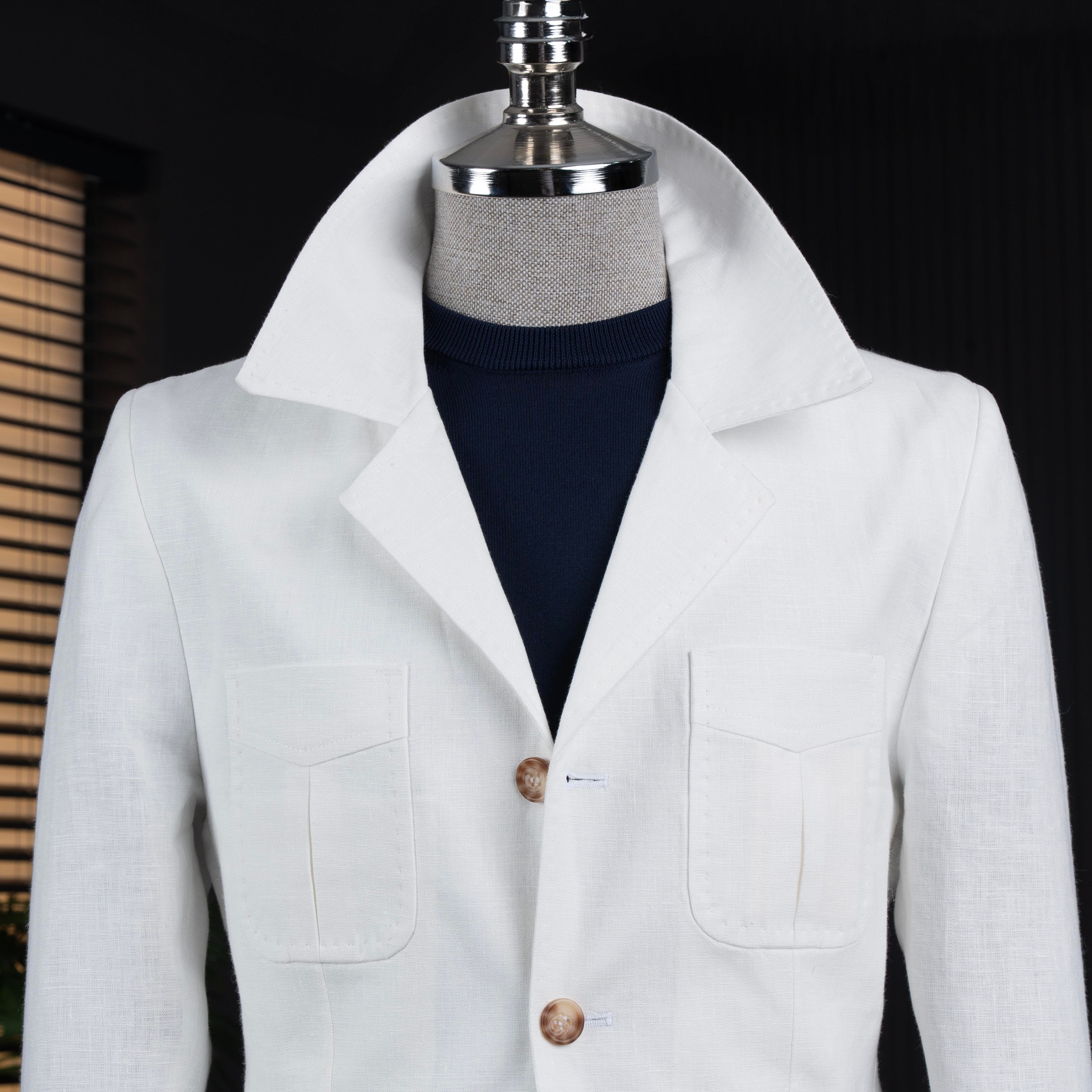 White Single Breasted Blazer