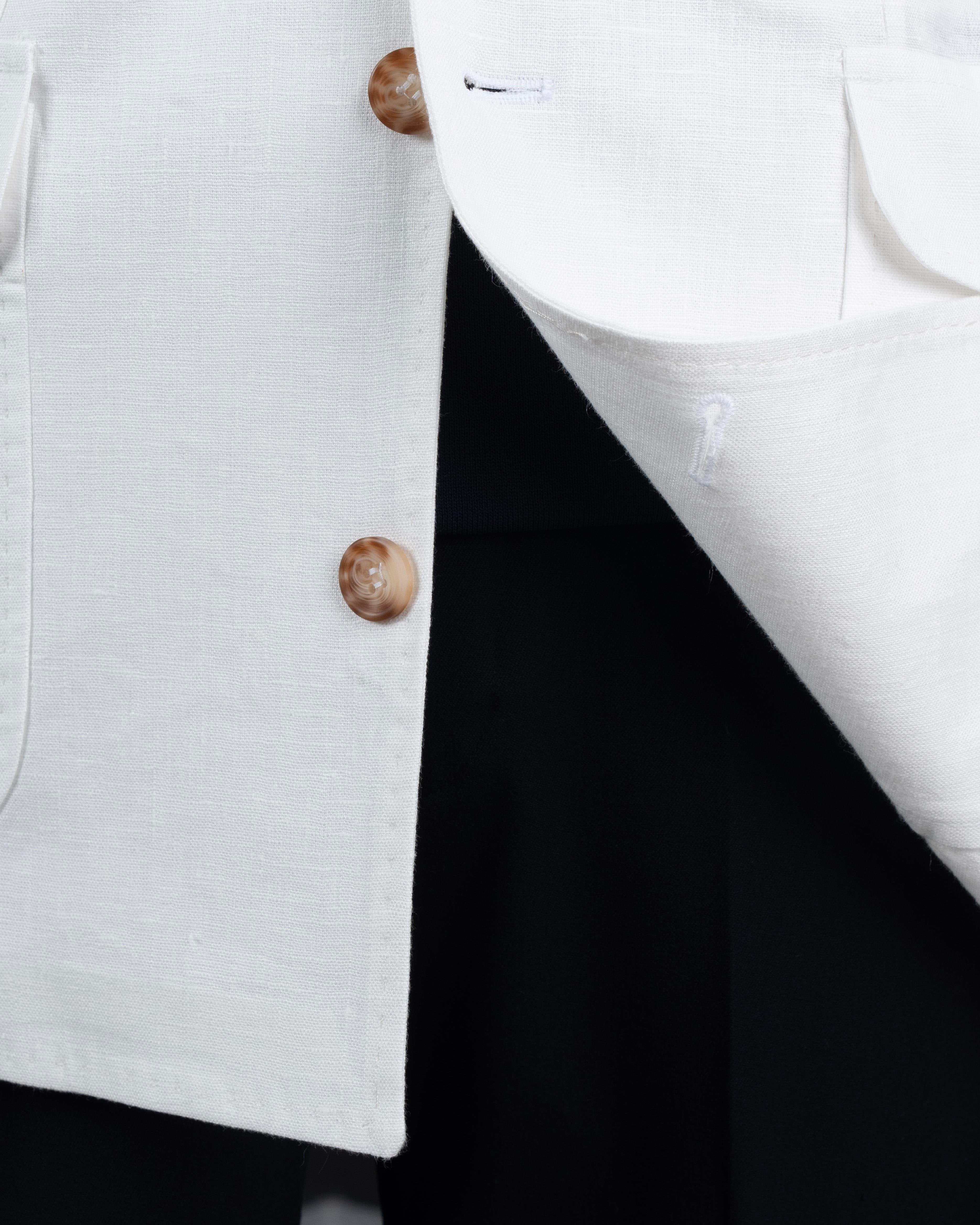 White Single Breasted Blazer