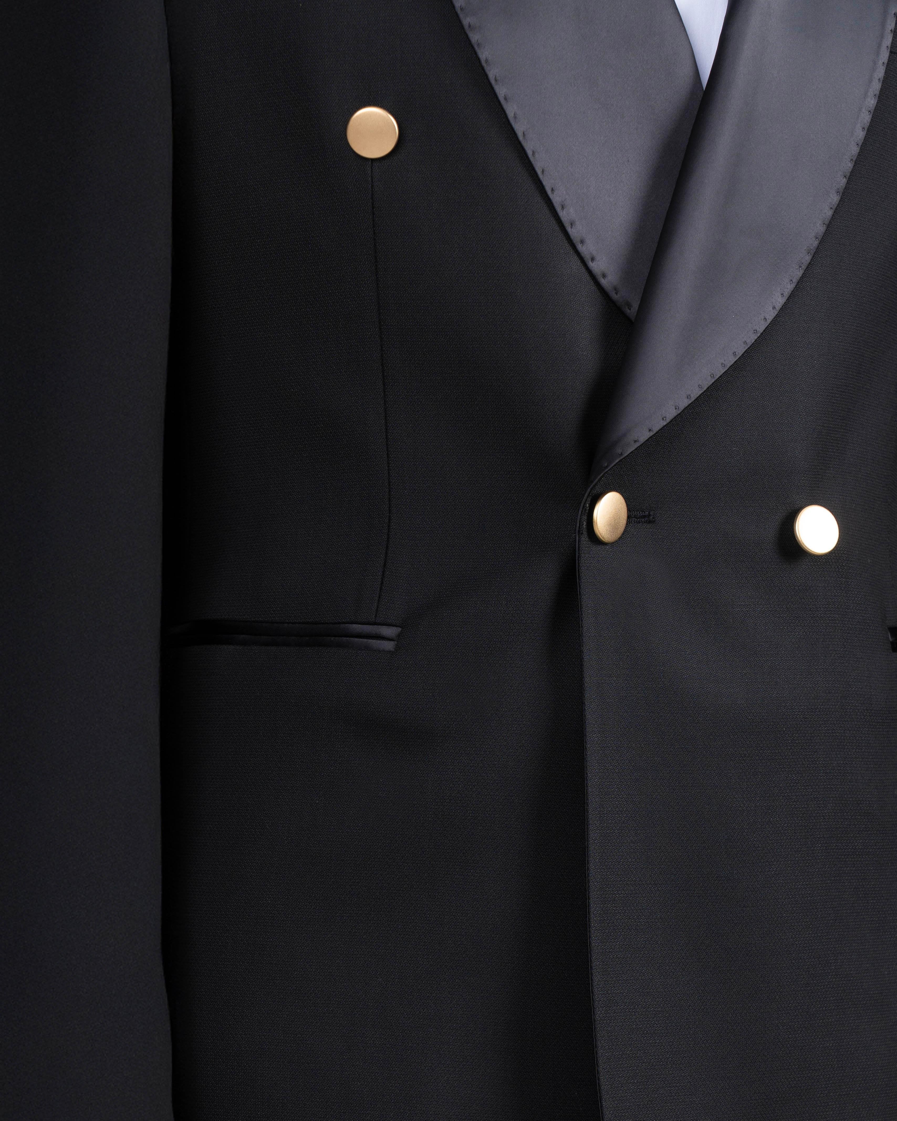 Black Double Breasted Tuxedo 2-Piece