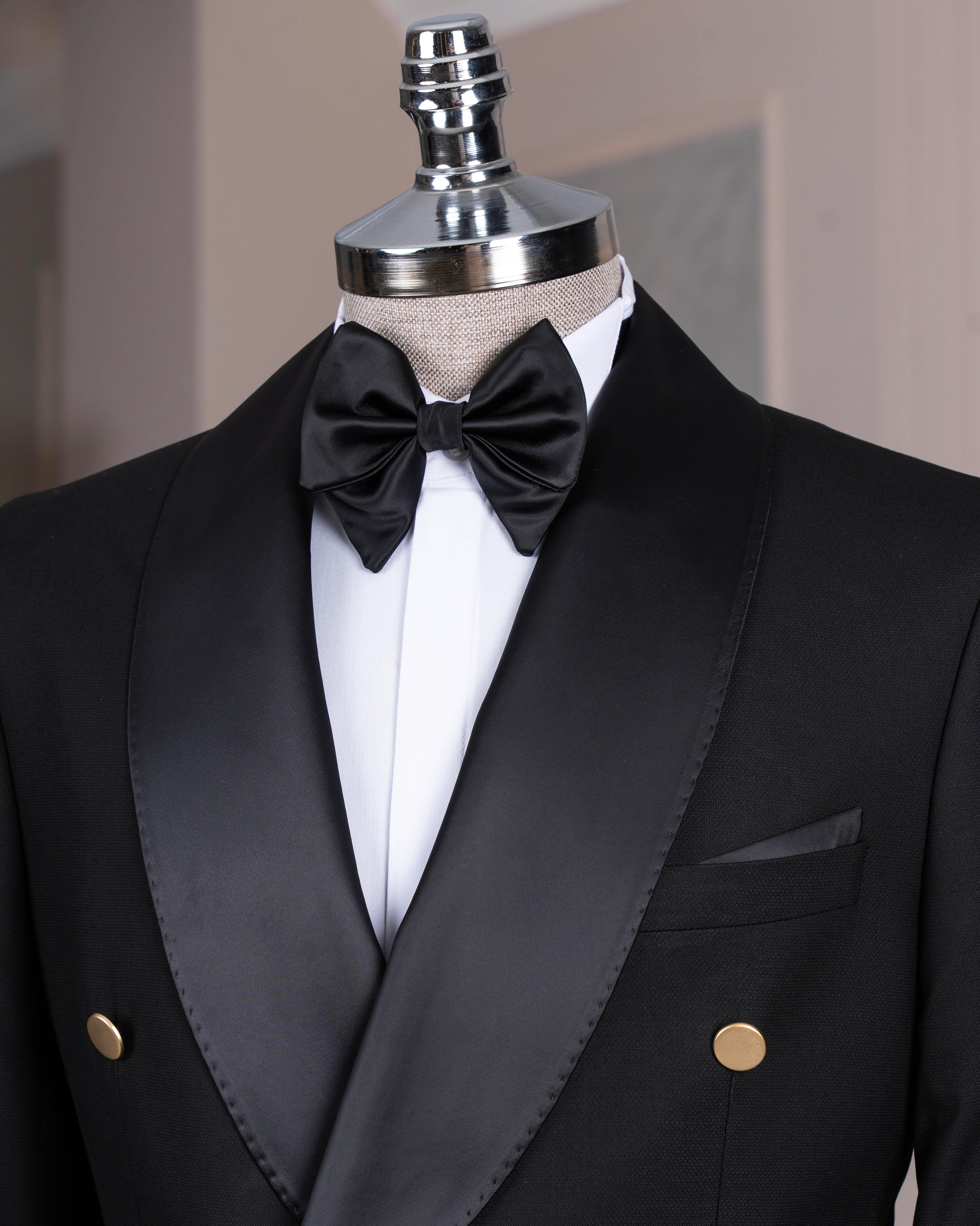 Black Double Breasted Tuxedo 2-Piece