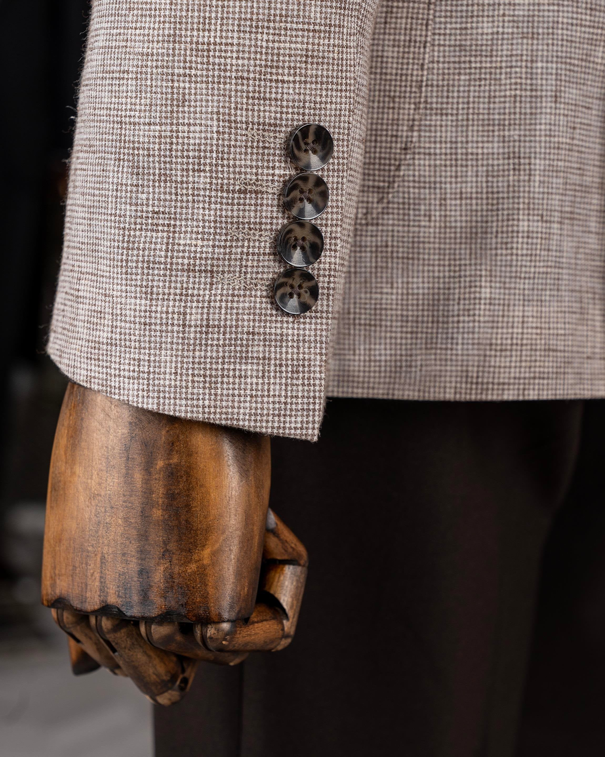 Brown Single Breasted Blazer