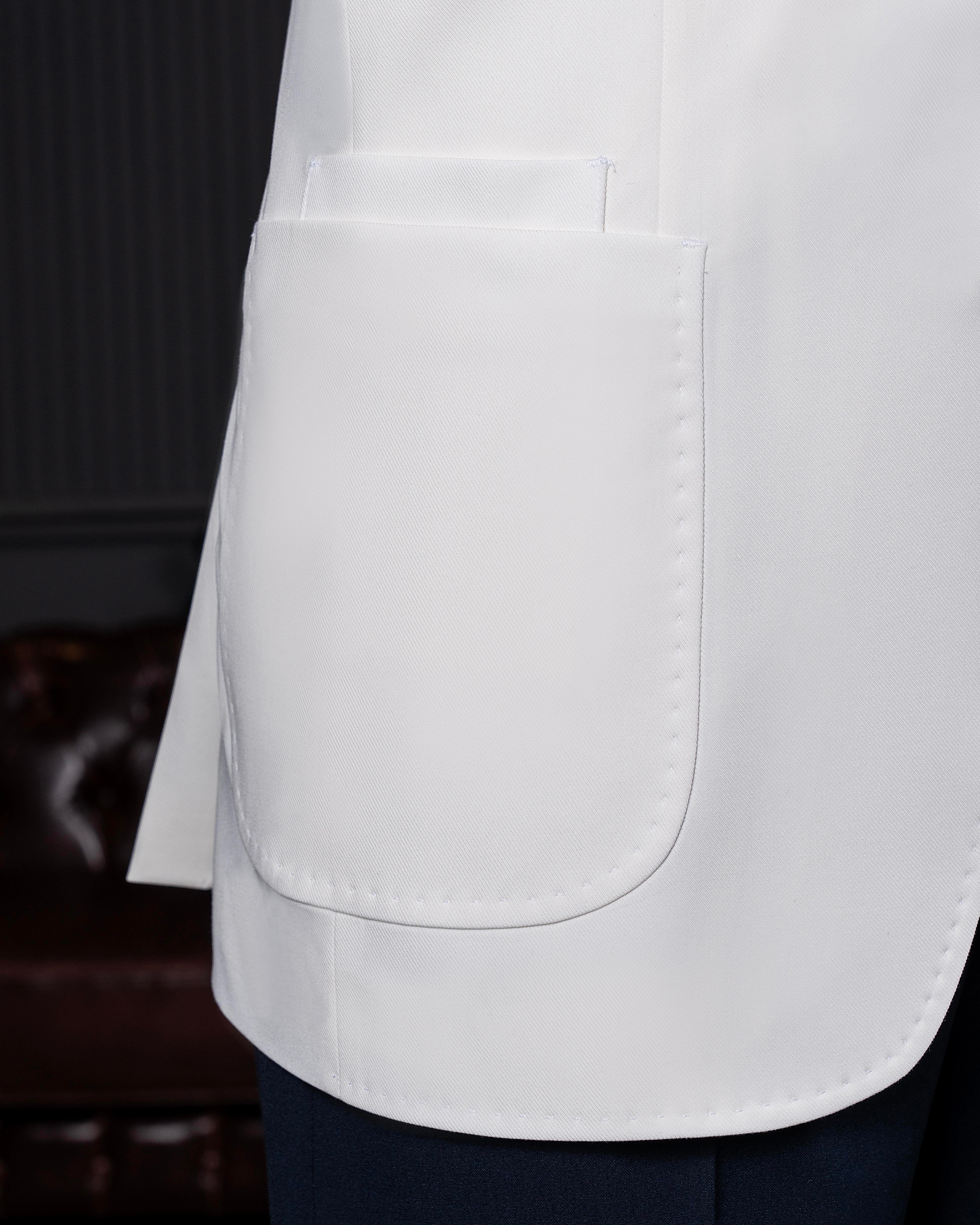 White Single Breasted Blazer
