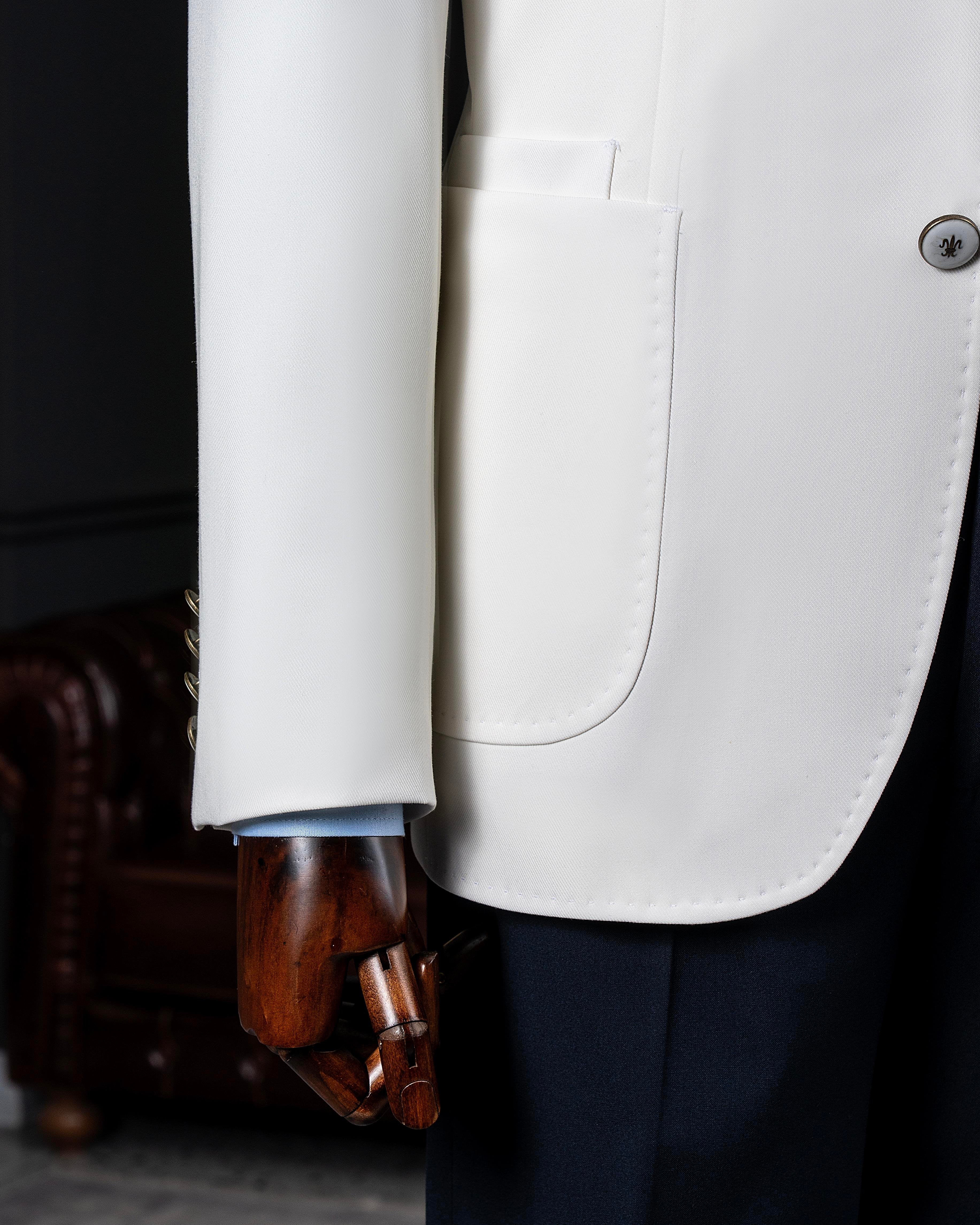 White Single Breasted Blazer