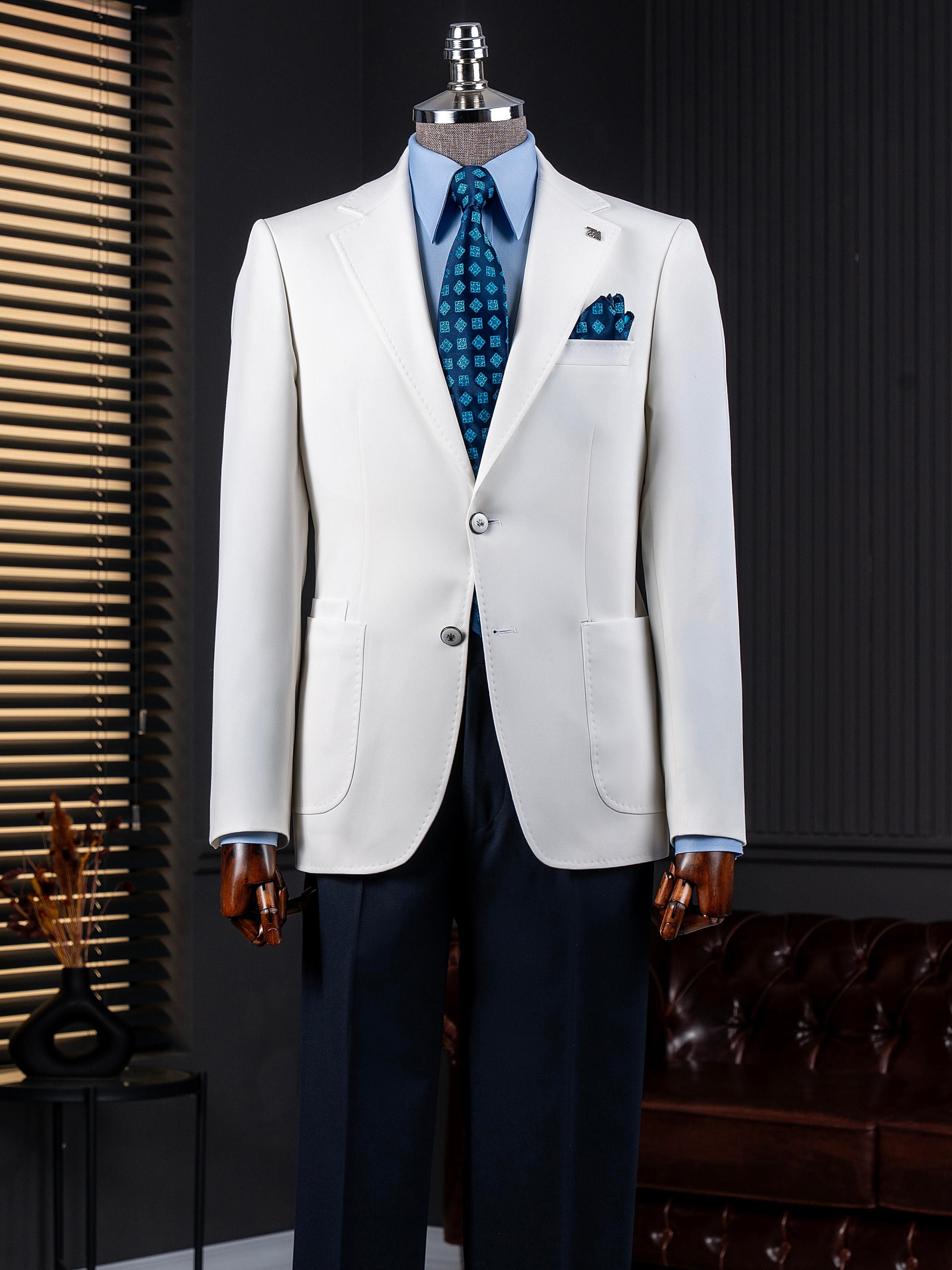 White Single Breasted Blazer