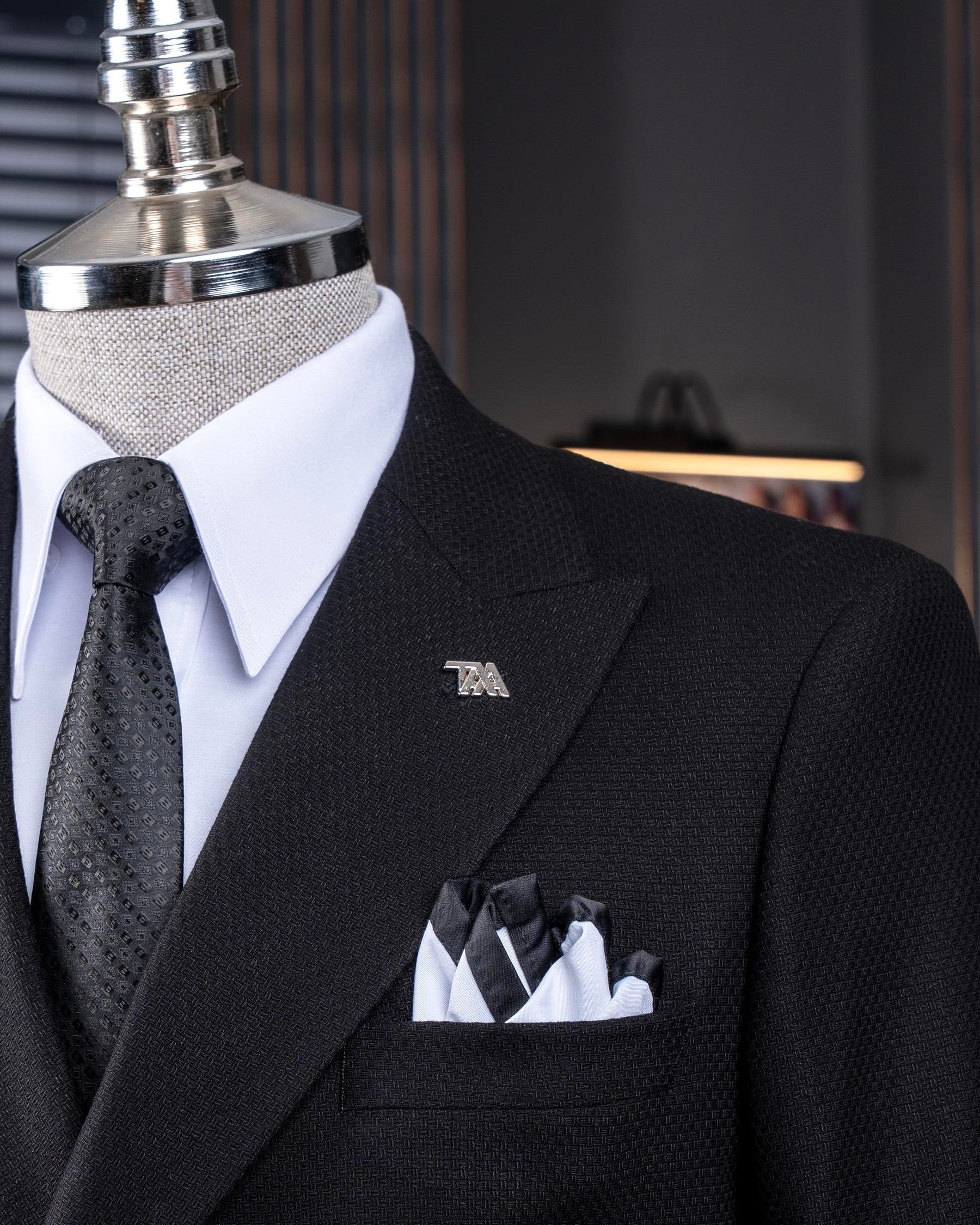 Black Double Breasted Blazer