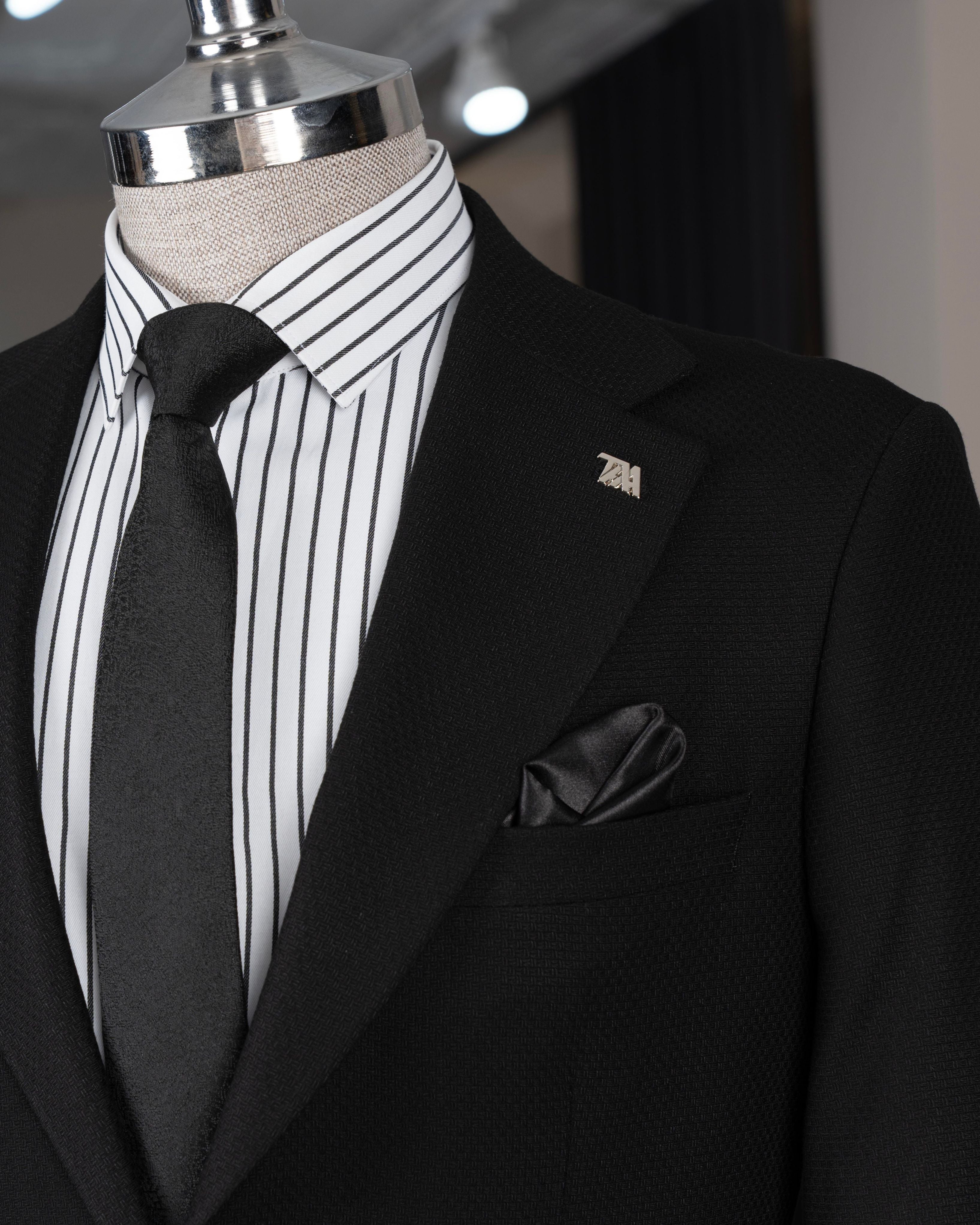 Black Single Breasted Blazer