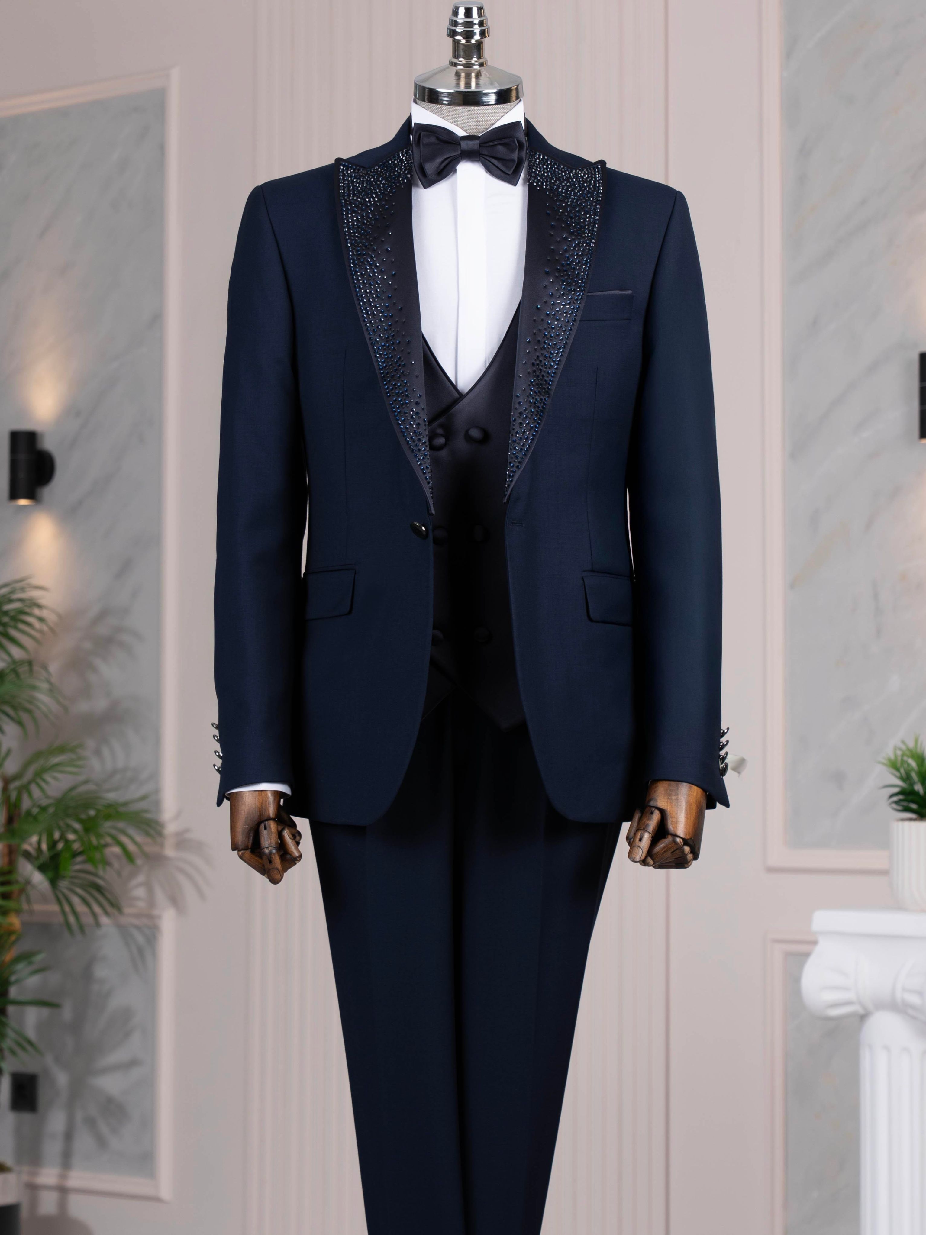 Navy Slim-Fit Tuxedo 3-Piece