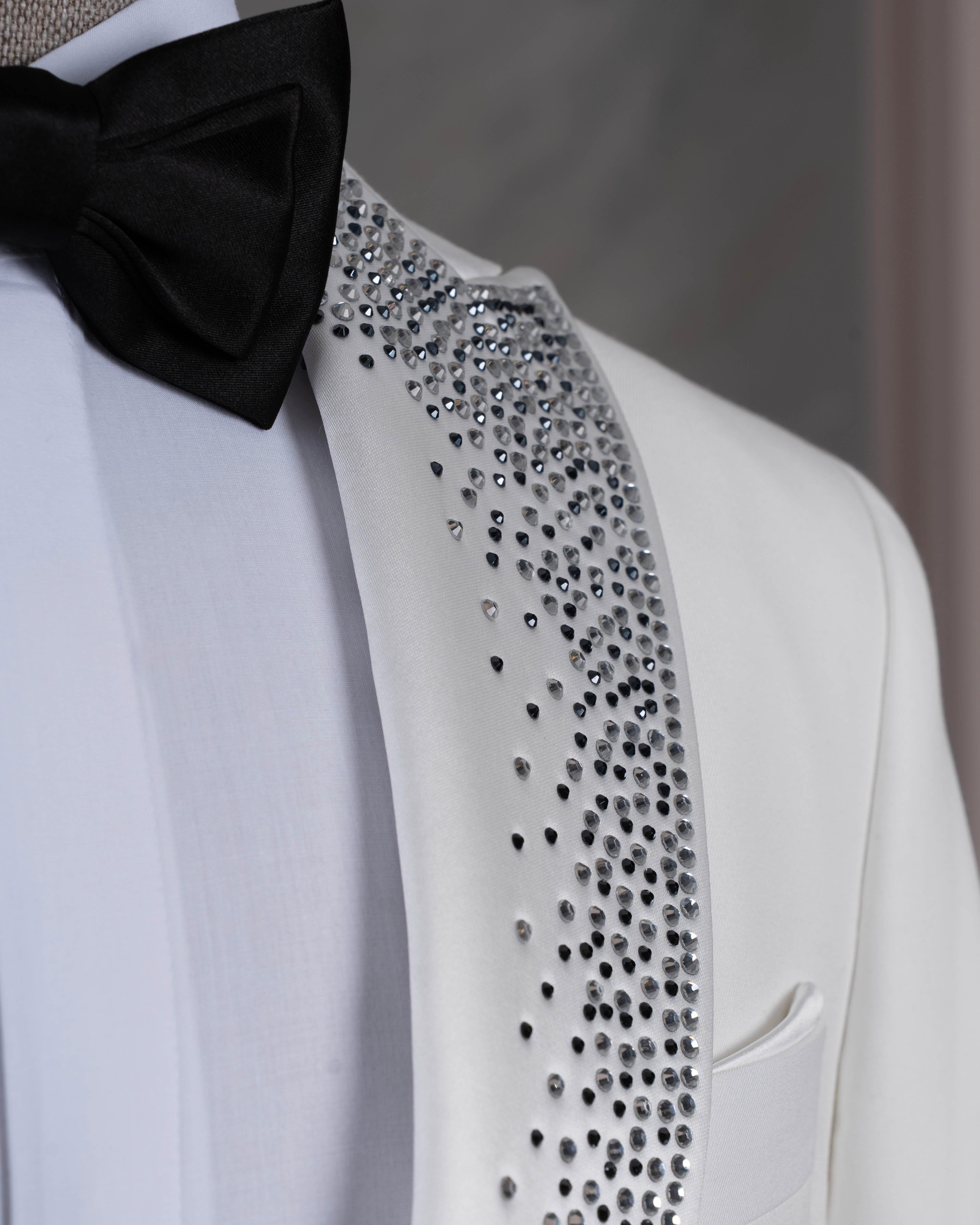 White Slim-Fit Tuxedo 3-Piece