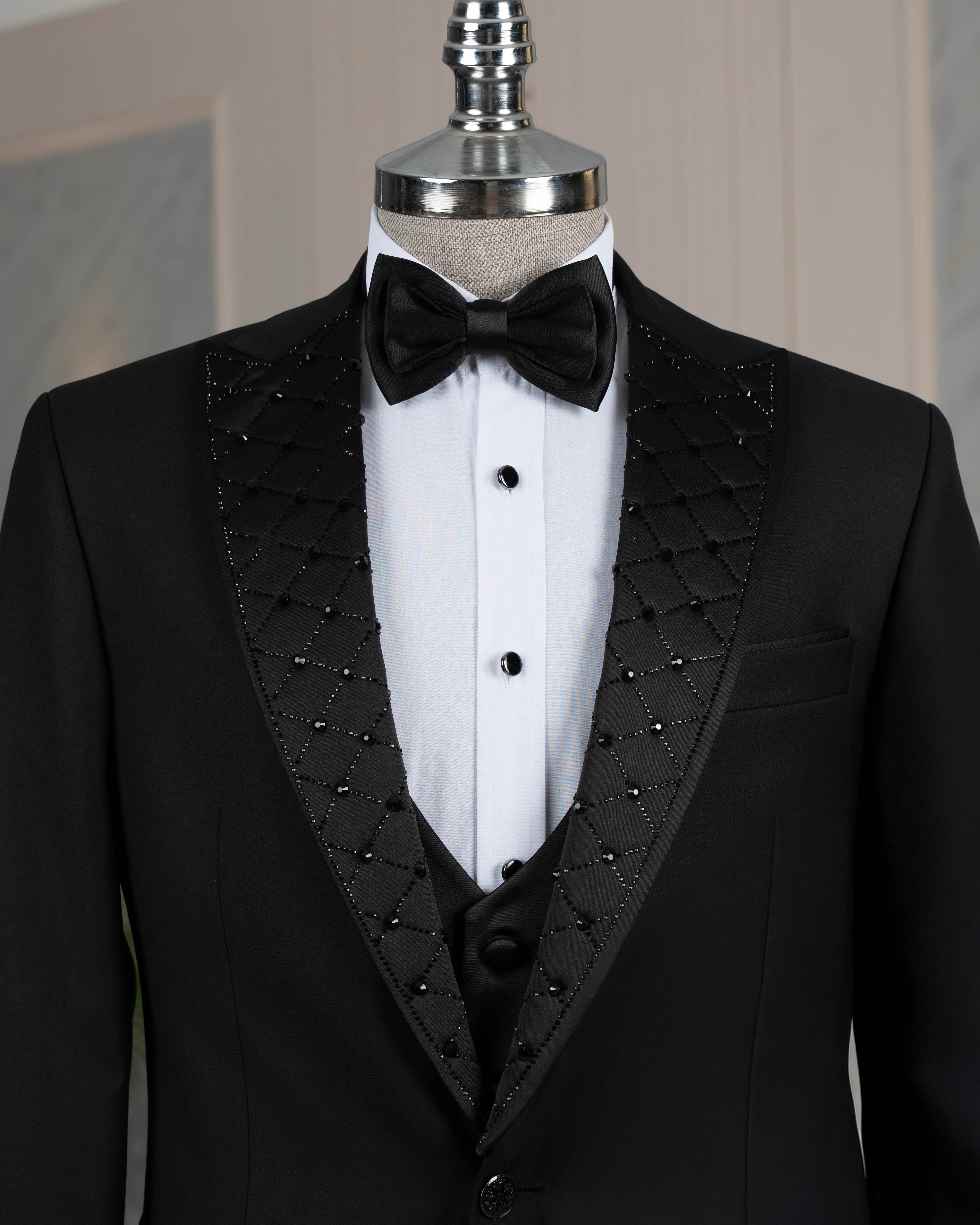Black Slim-Fit Tuxedo 3-Piece