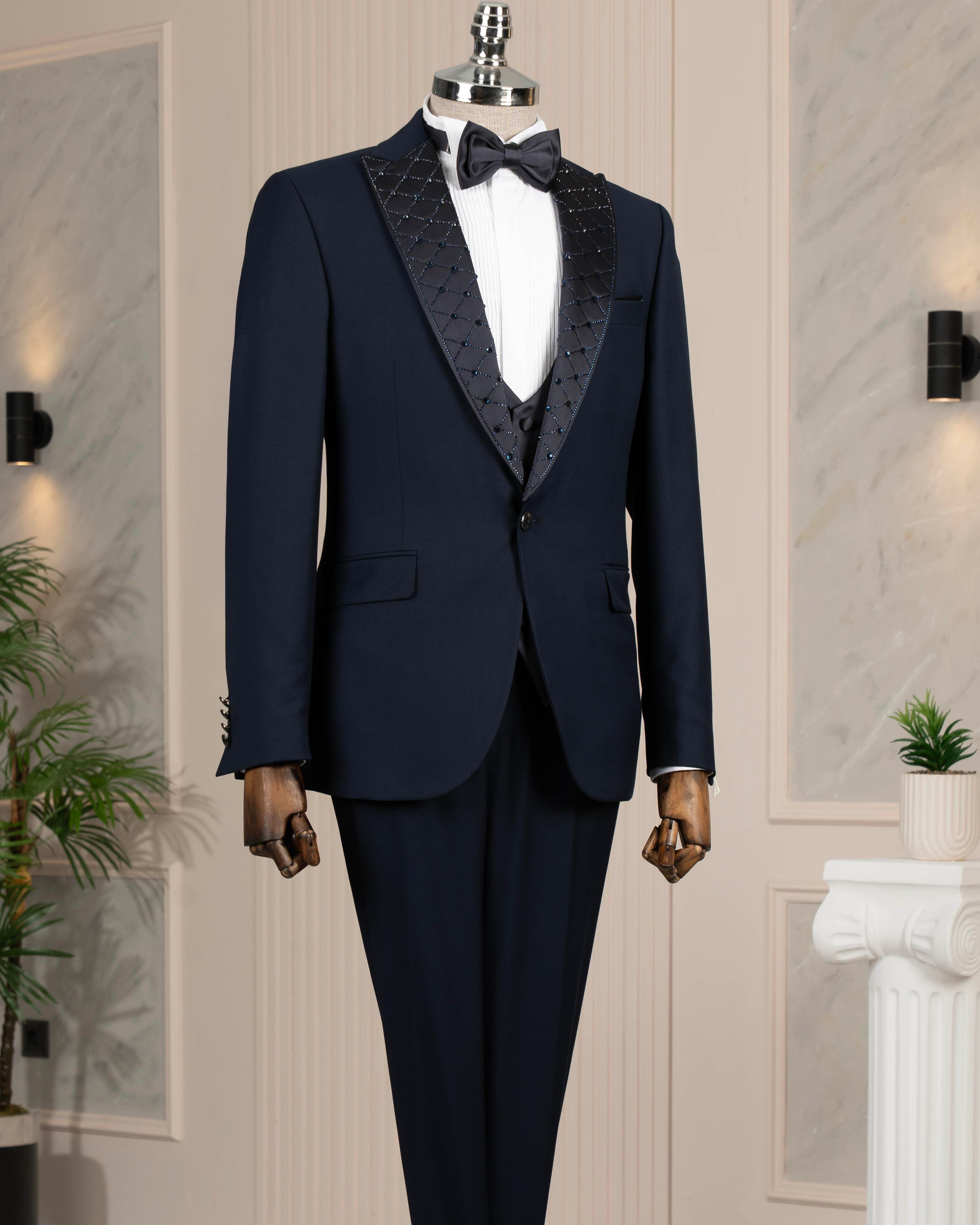 Navy Slim-Fit Tuxedo 3-Piece