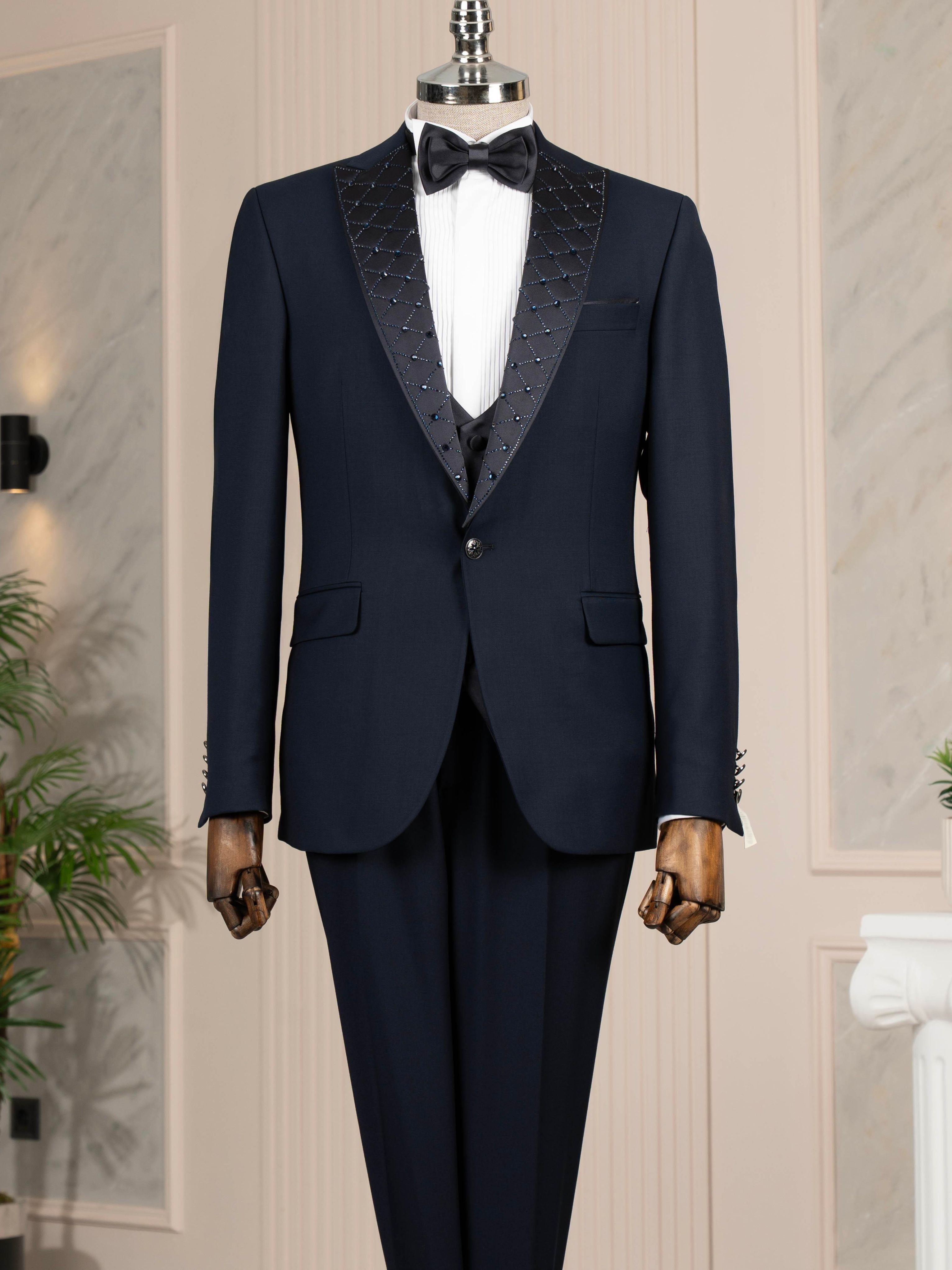 Navy Slim-Fit Tuxedo 3-Piece