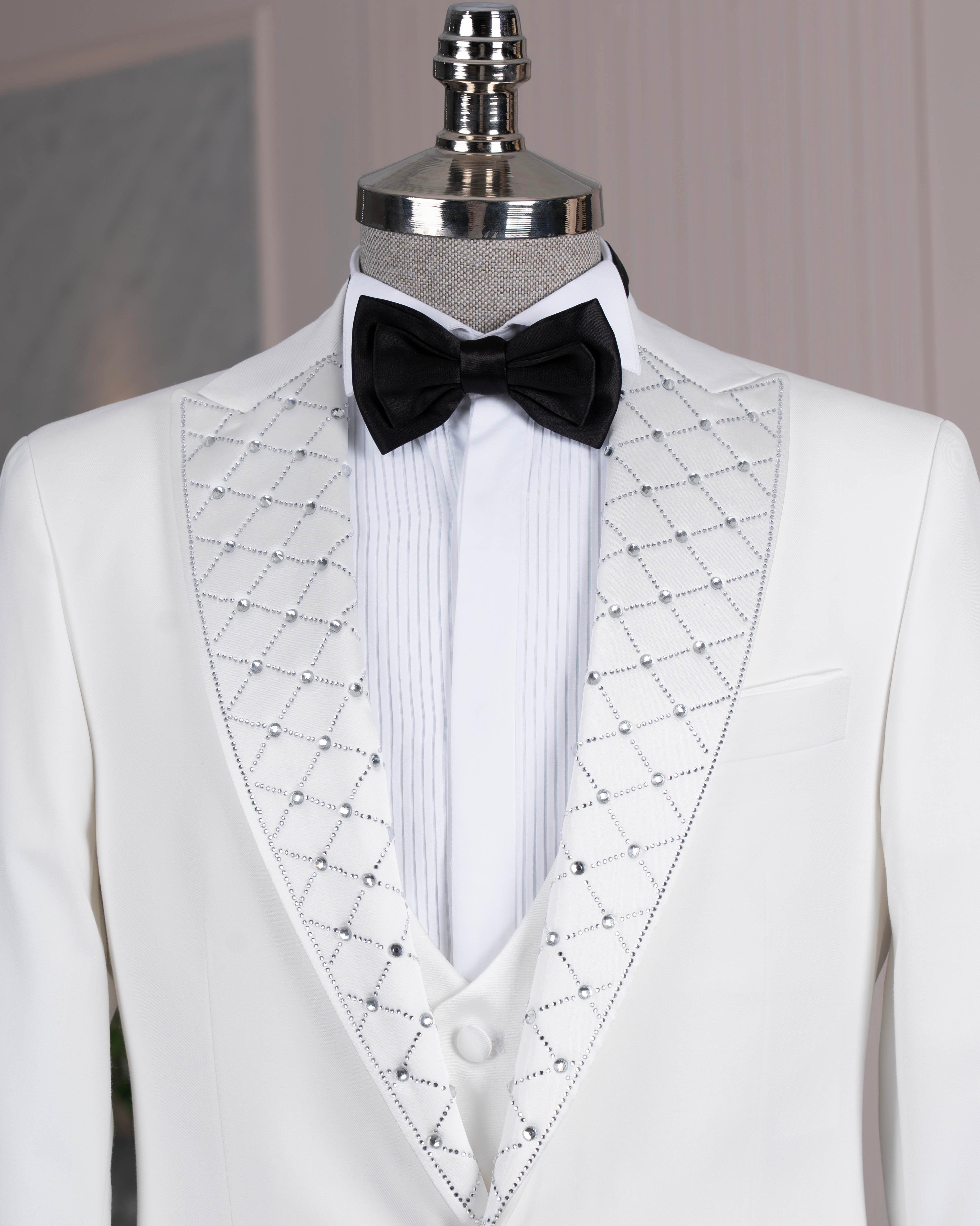 White Slim-Fit Tuxedo 3-Piece