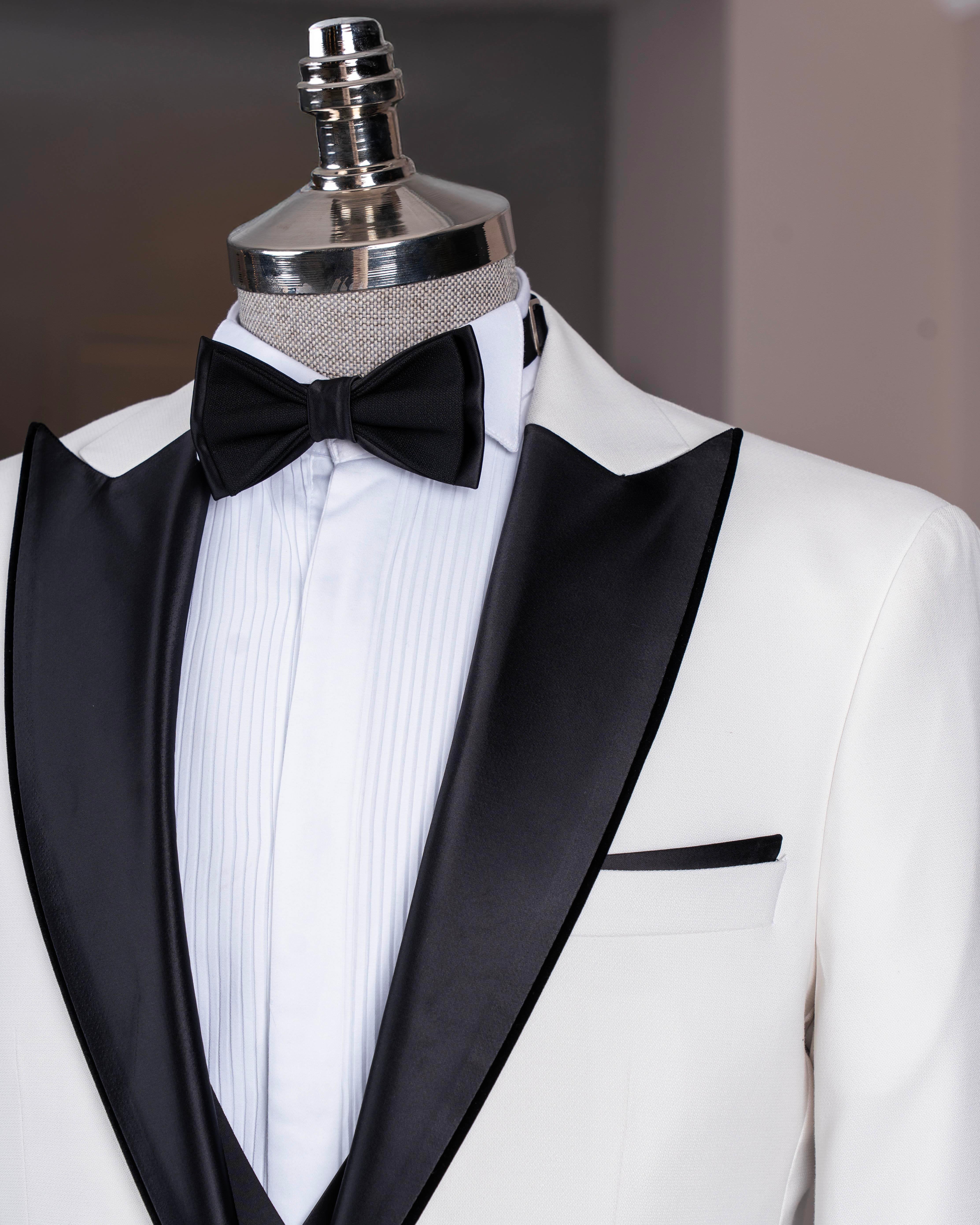 White Slim-Fit Tuxedo 3-Piece