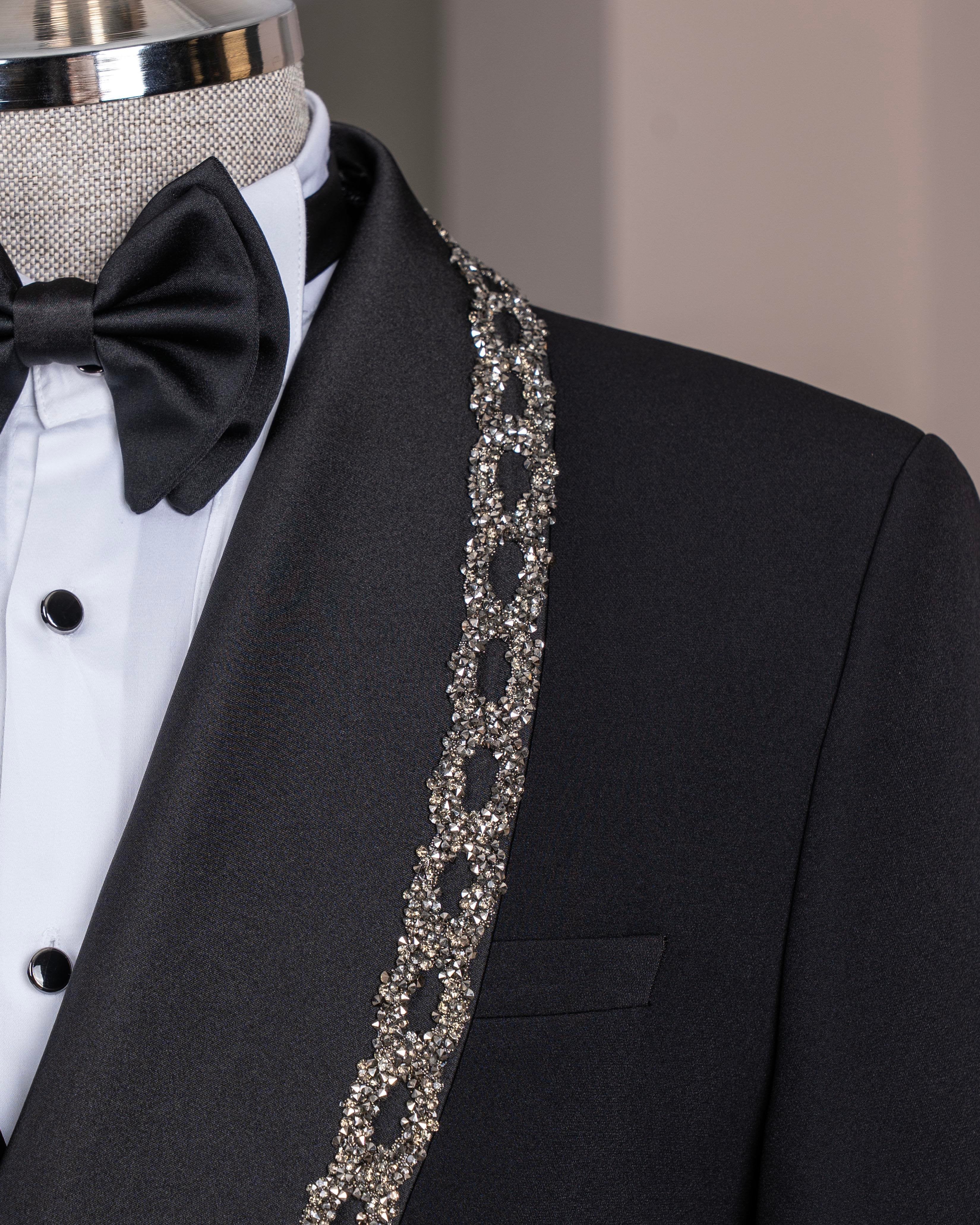 Black Double Breasted Tuxedo 2-Piece