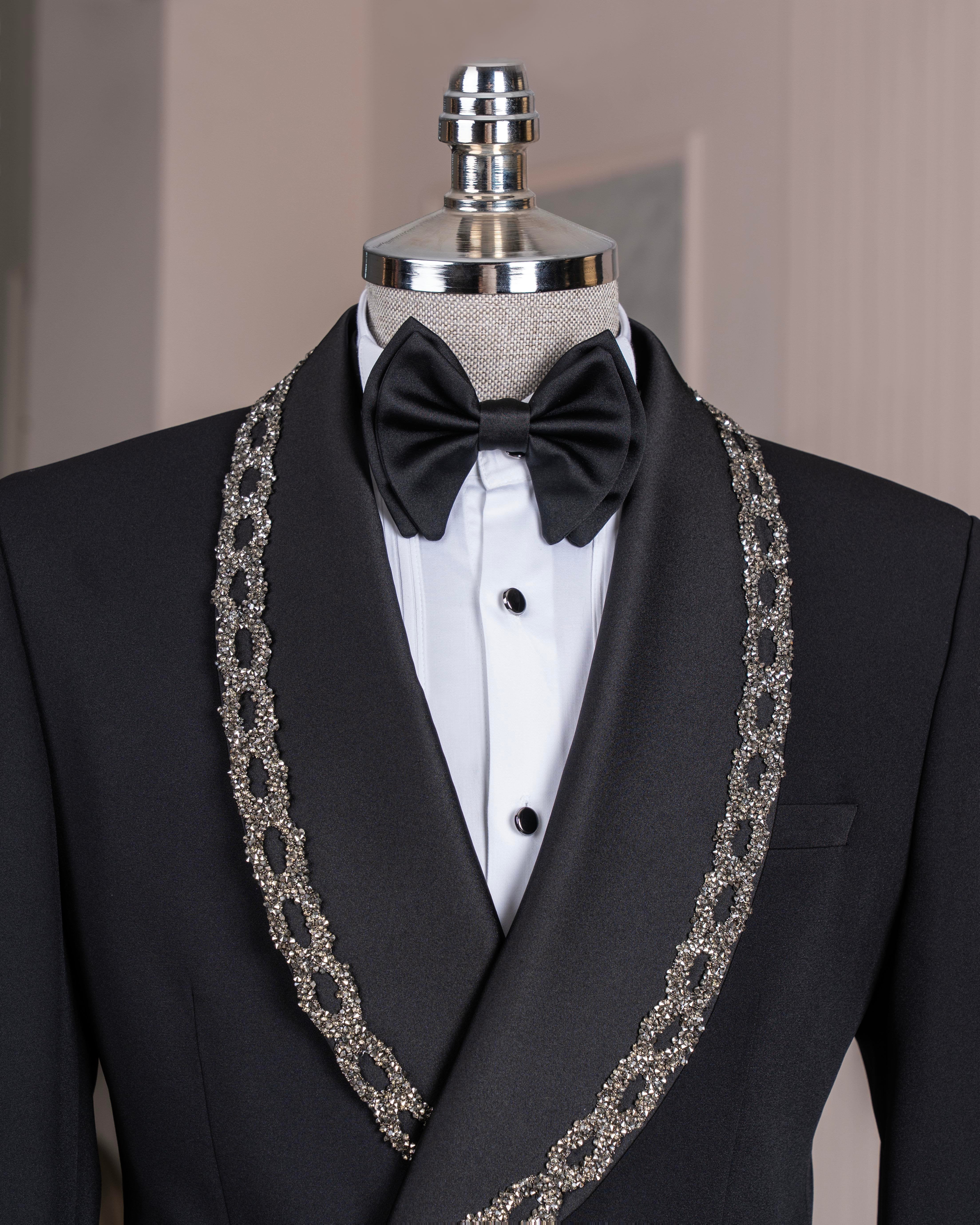 Black Double Breasted Tuxedo 2-Piece