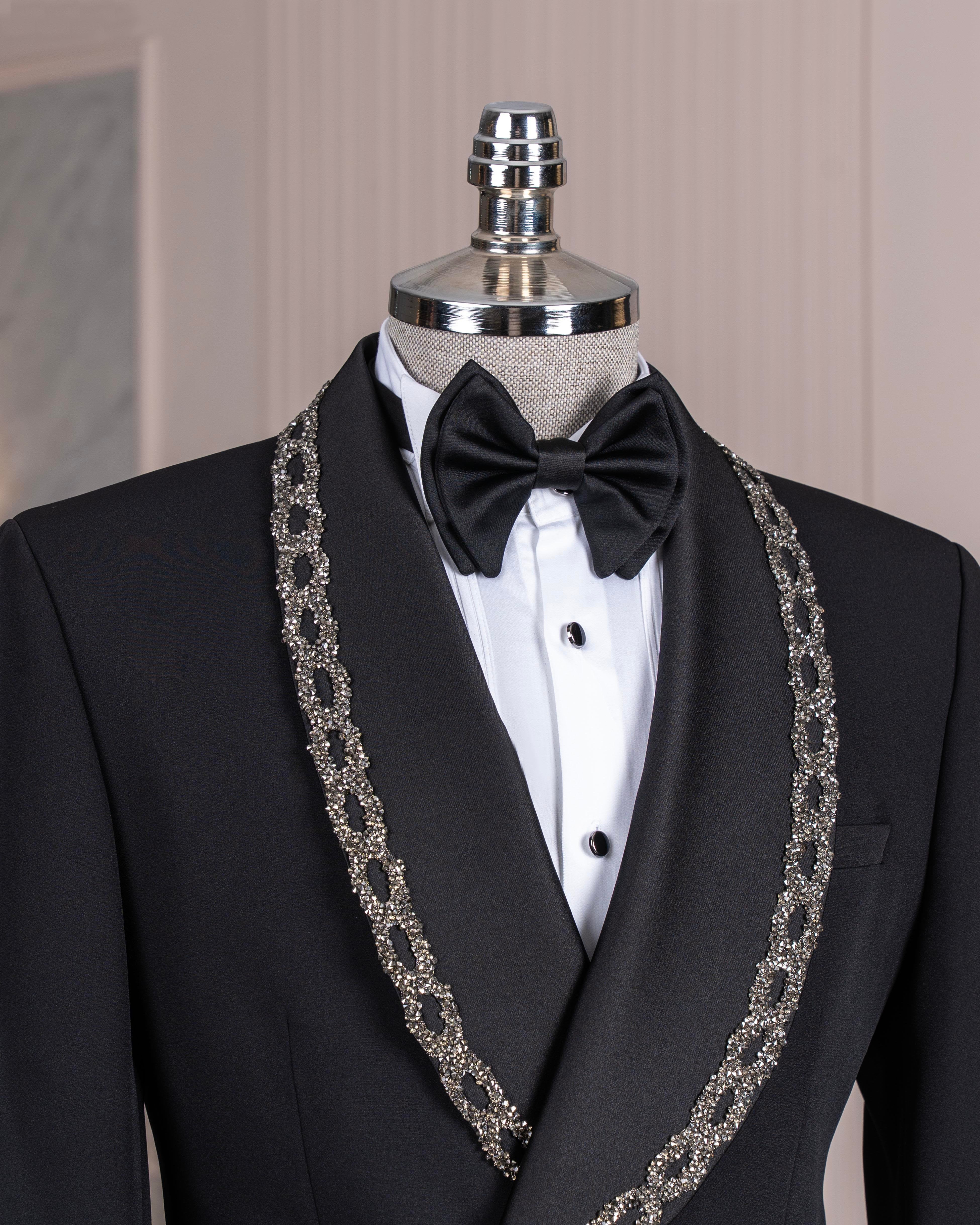 Black Double Breasted Tuxedo 2-Piece