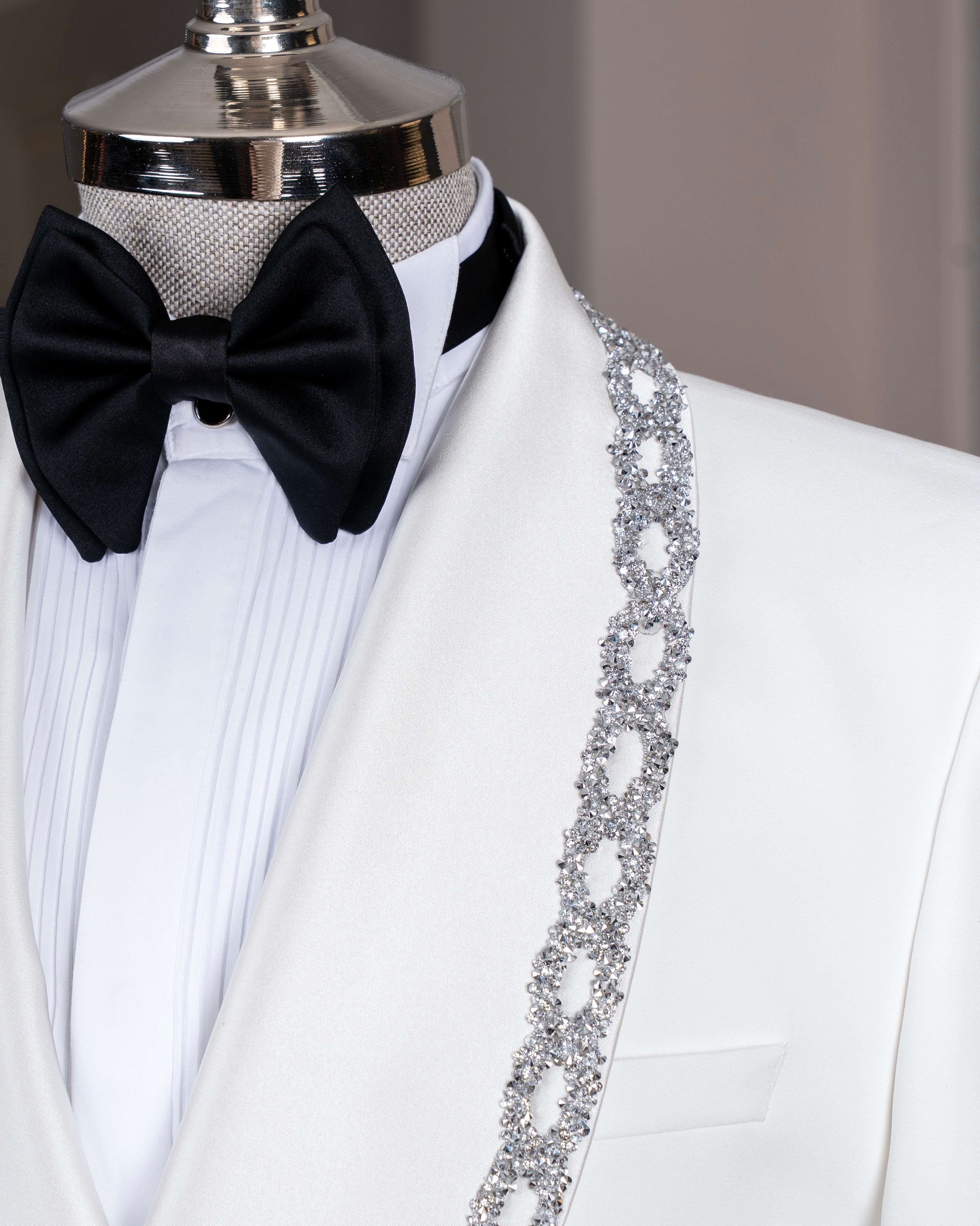 White Double Breasted Tuxedo 2-Piece