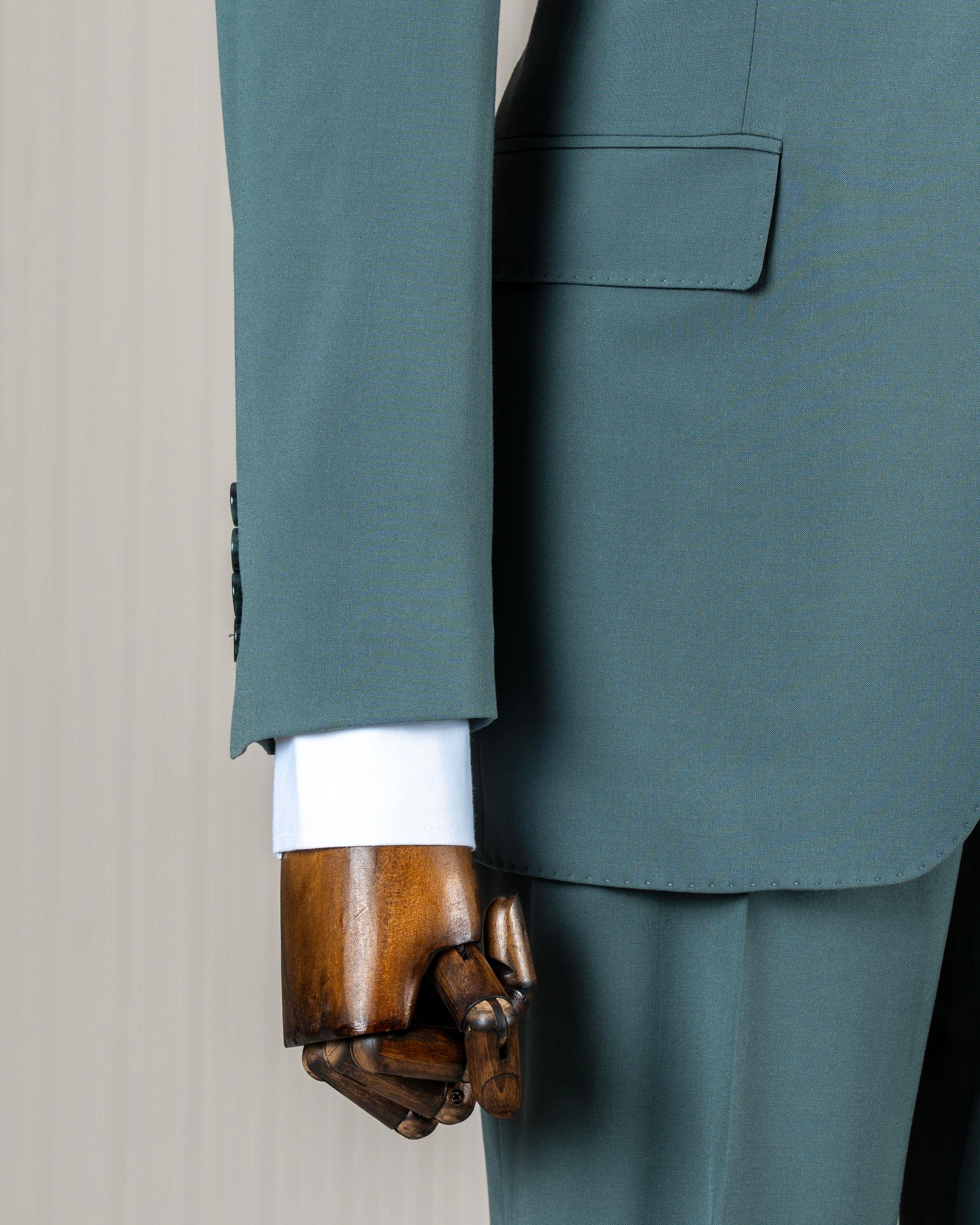 Green Slim-Fit Suit 3-Piece