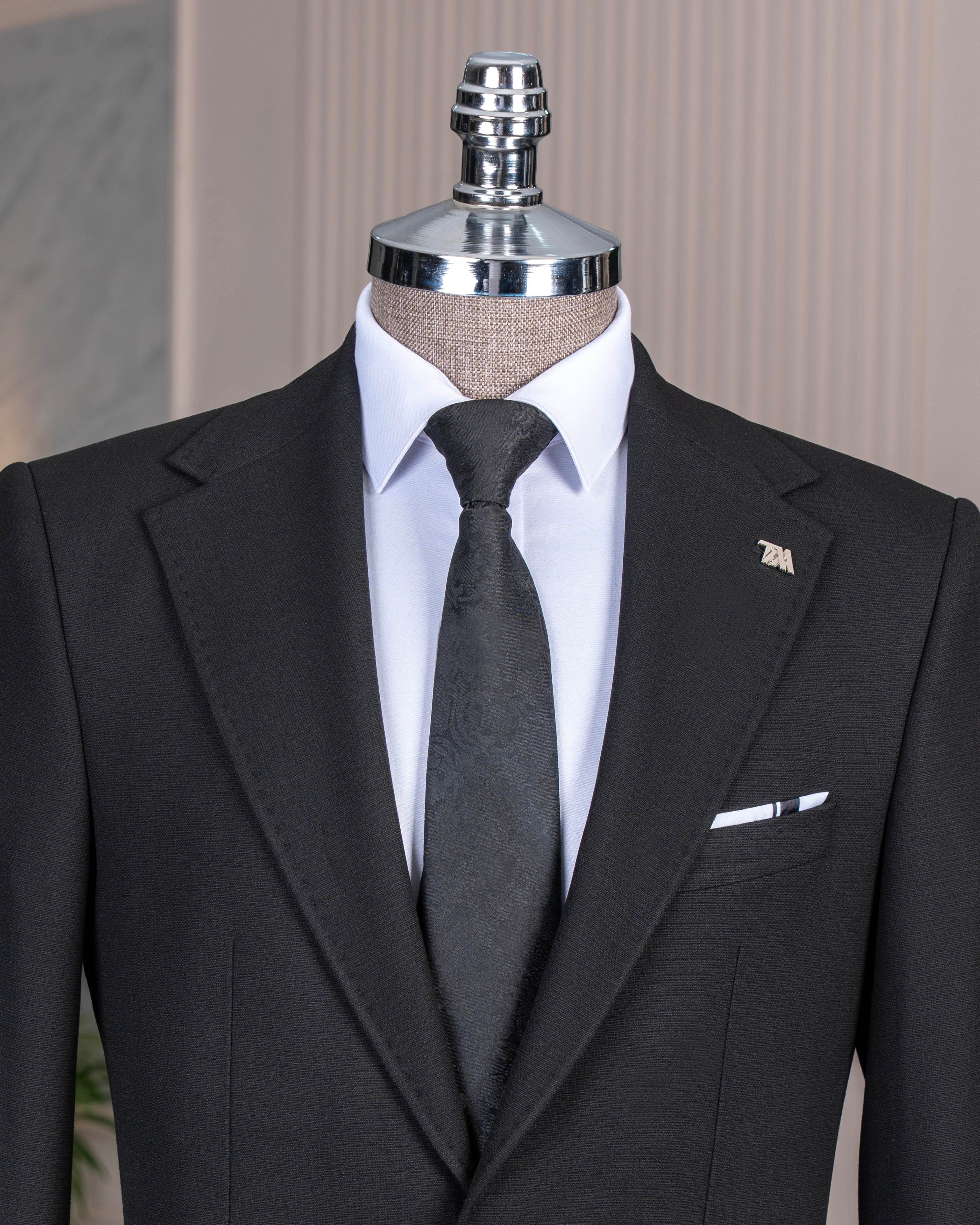 Black Slim-Fit Suit 2-Piece