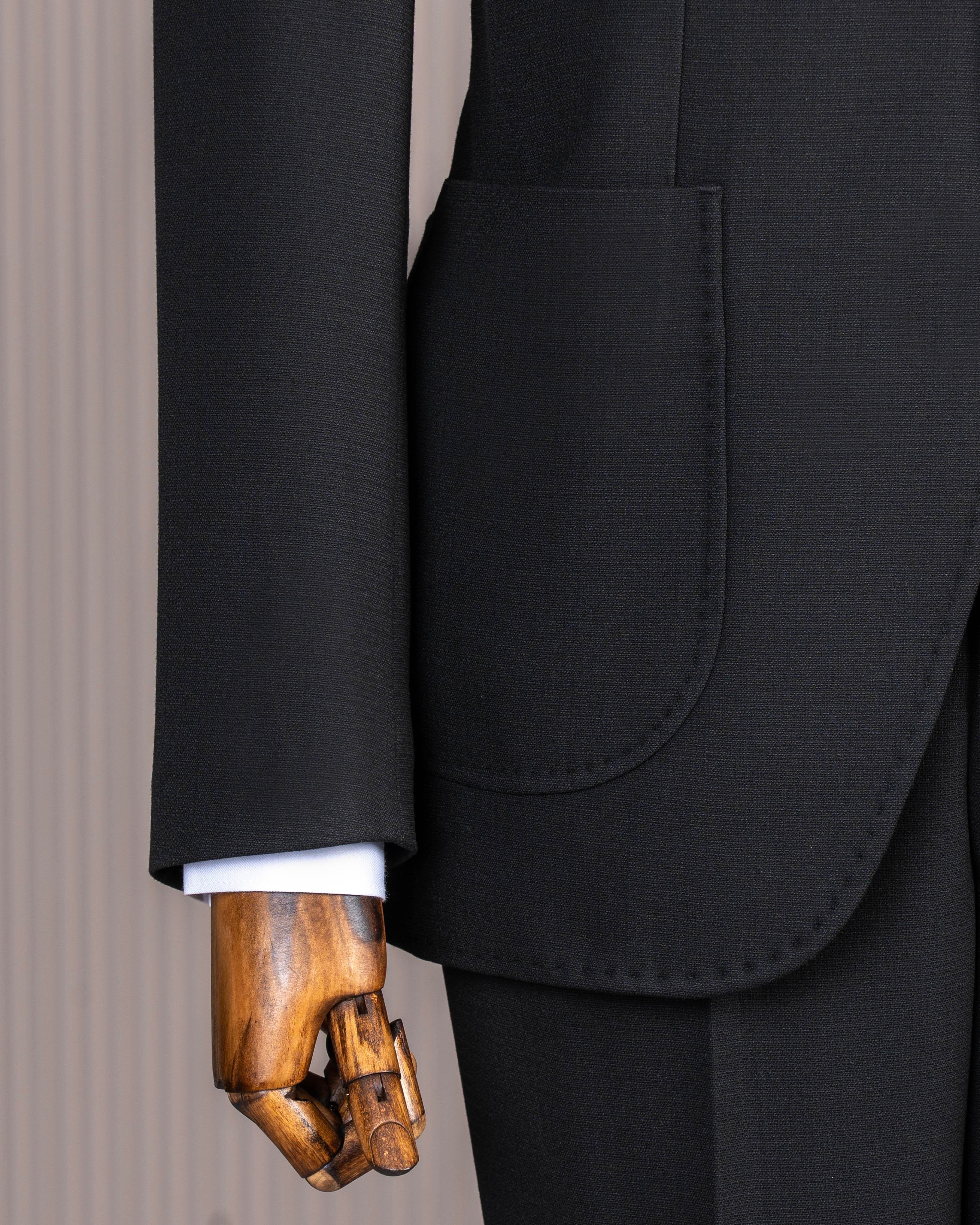 Black Slim-Fit Suit 2-Piece