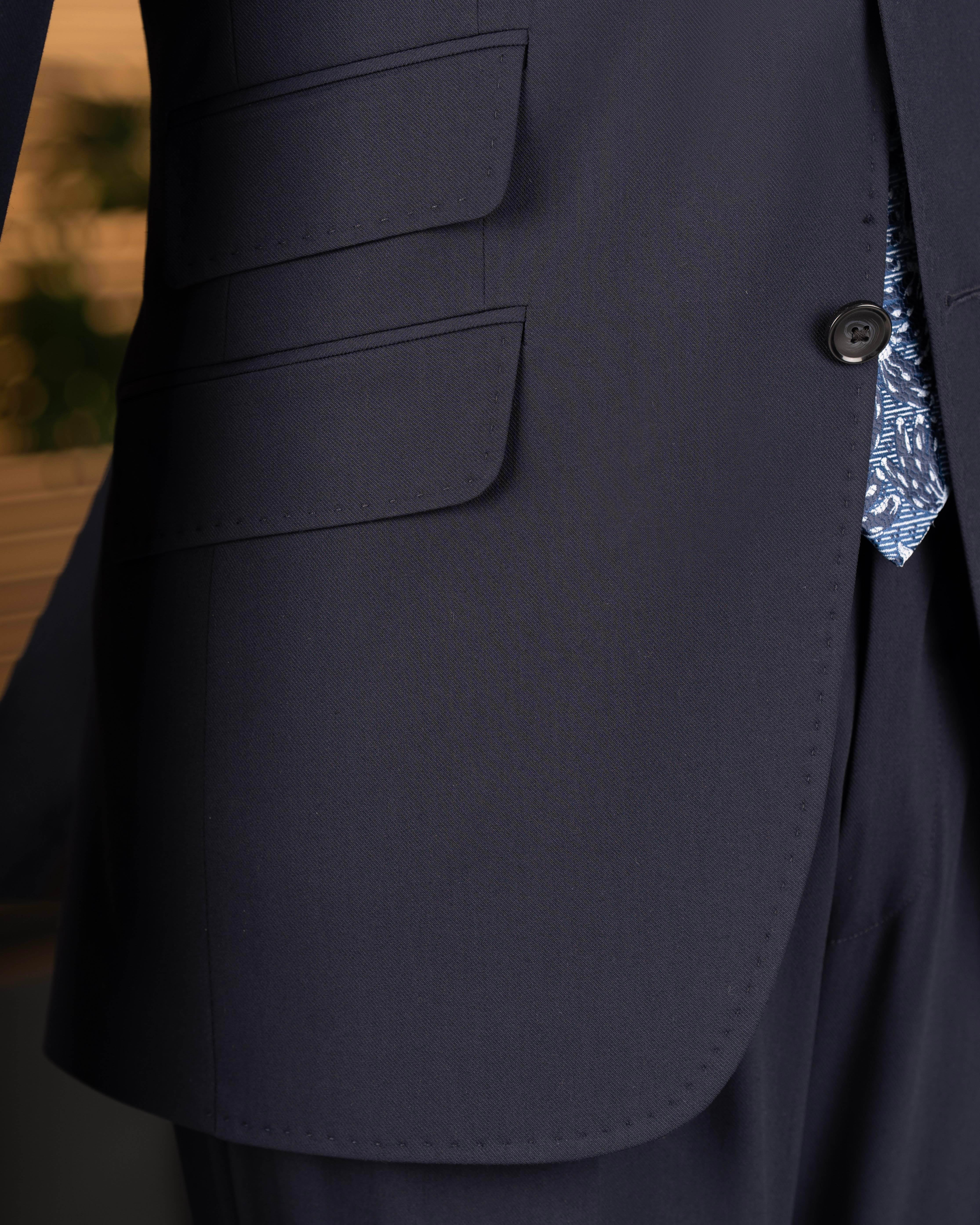 Navy Slim-Fit Suit 2-Piece