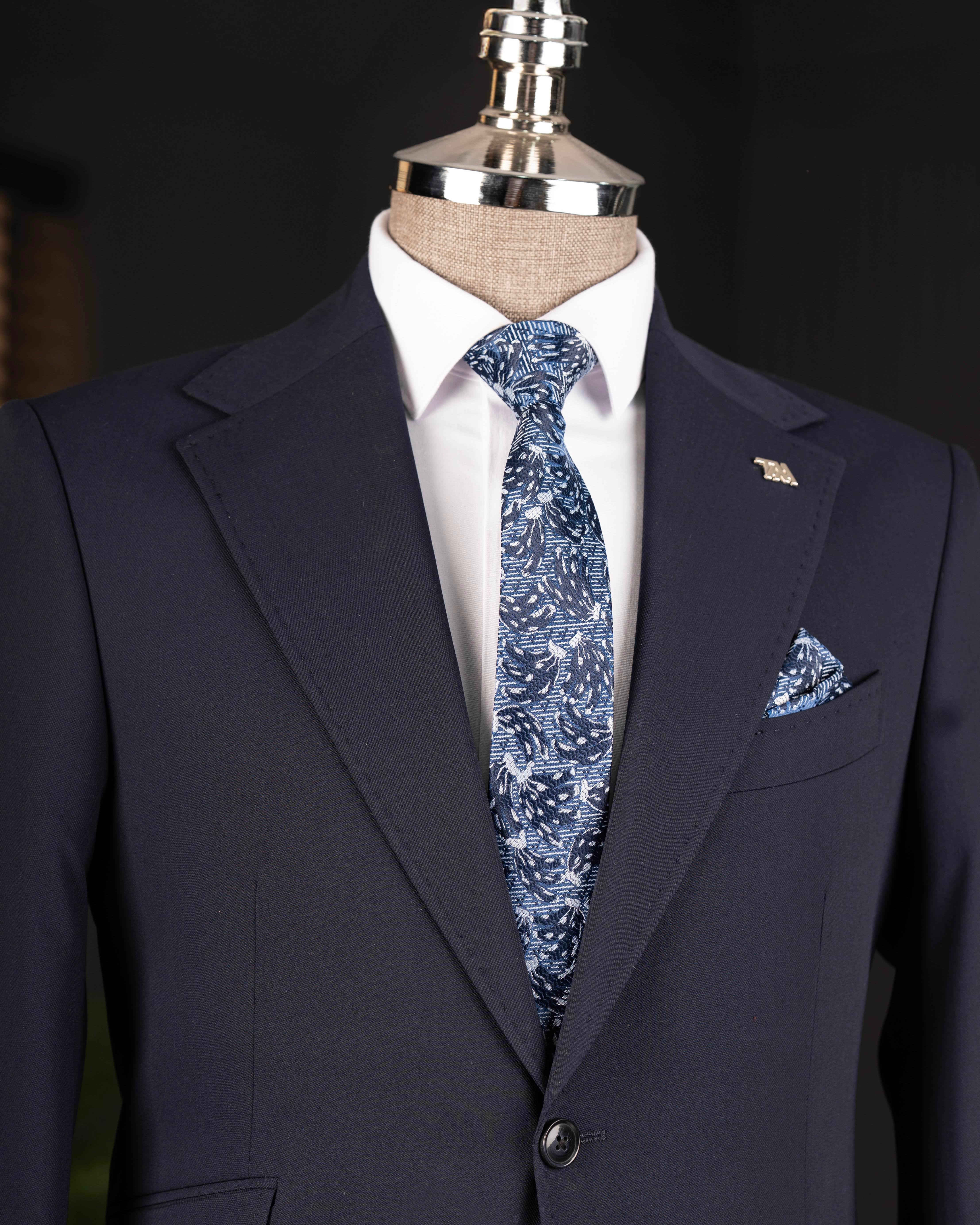 Navy Slim-Fit Suit 2-Piece
