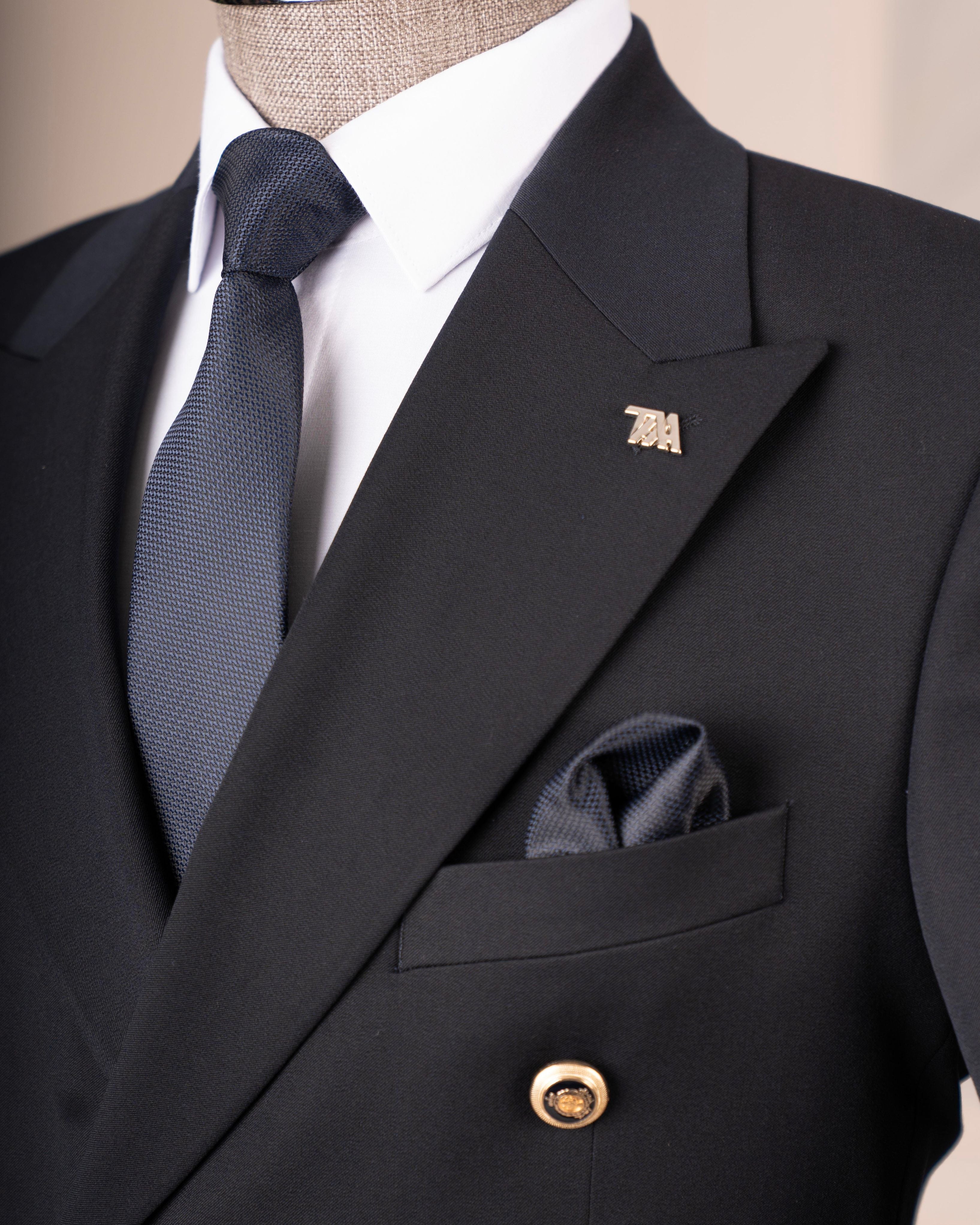 Navy Double Breasted Suit 2-Piece