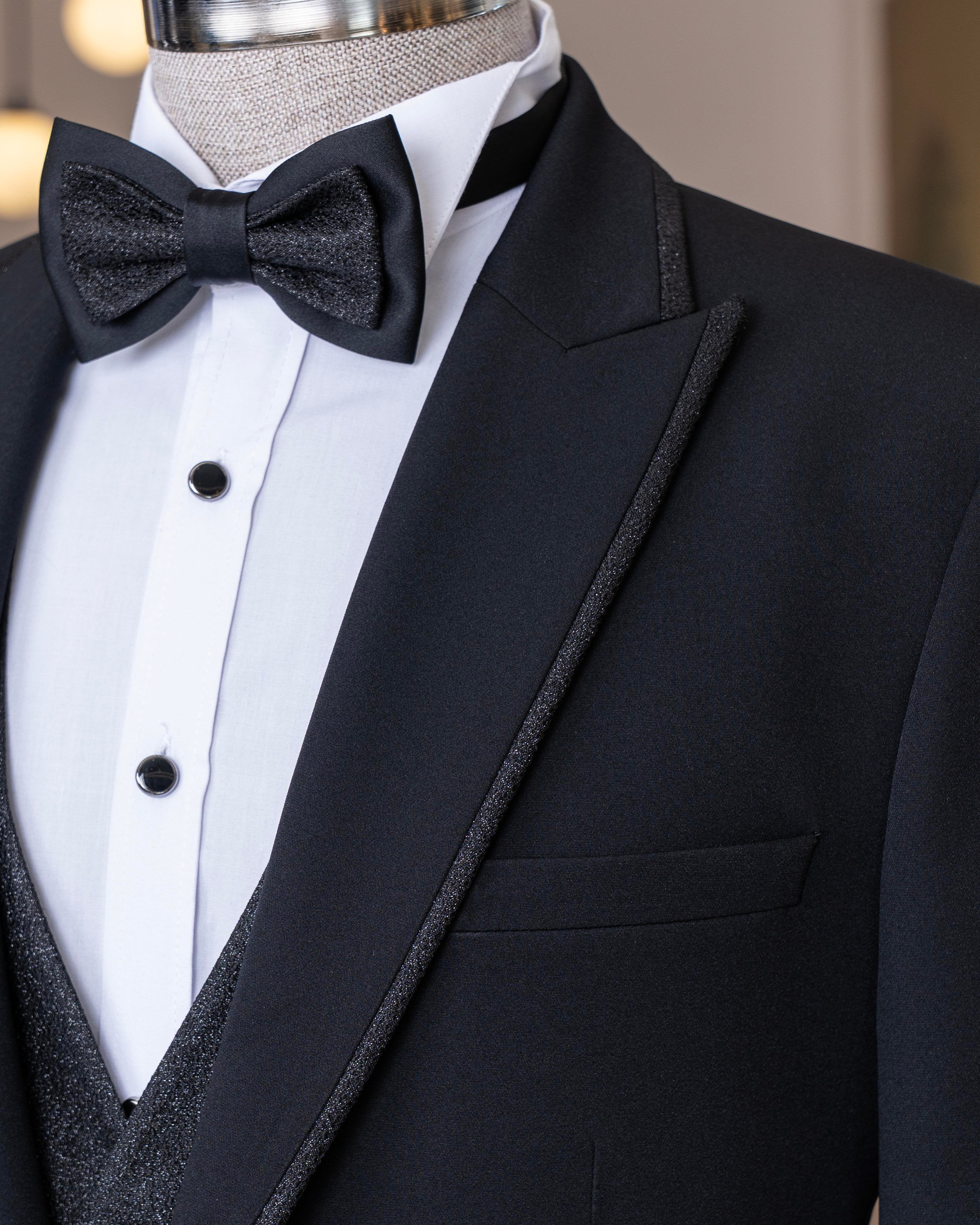 Black Slim-Fit Tuxedo 3-Piece