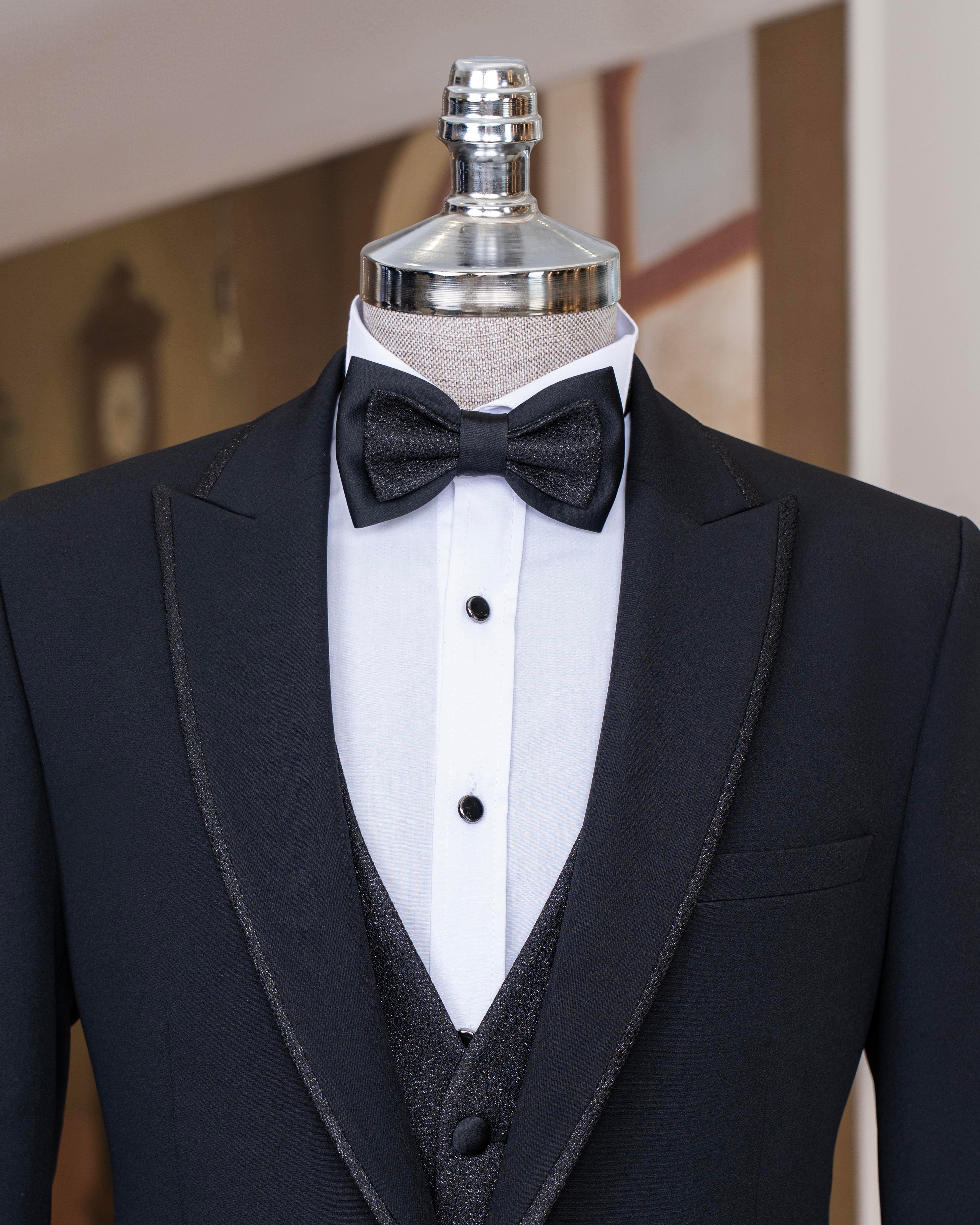 Black Slim-Fit Tuxedo 3-Piece