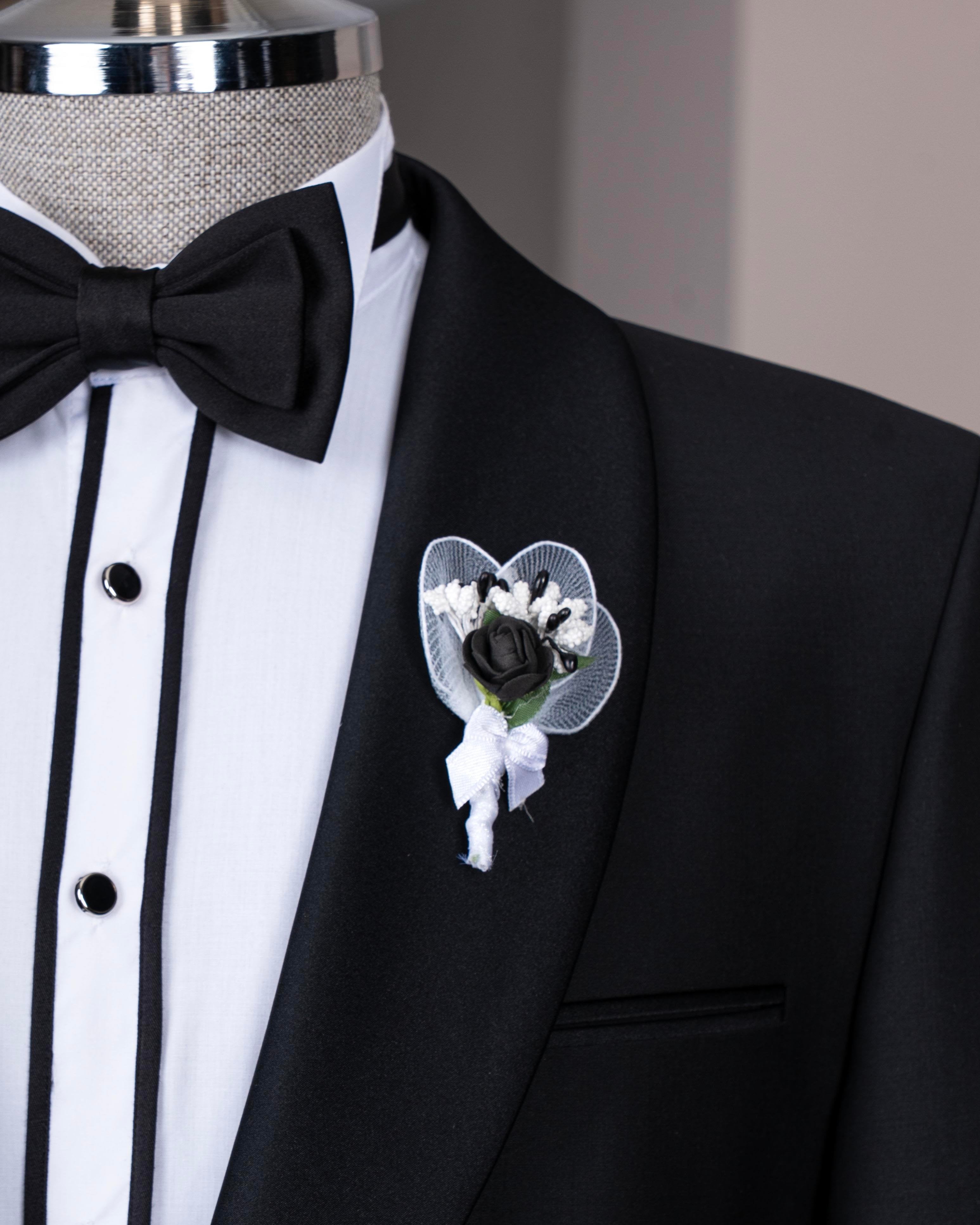 Black Slim-Fit Tuxedo 3-Piece