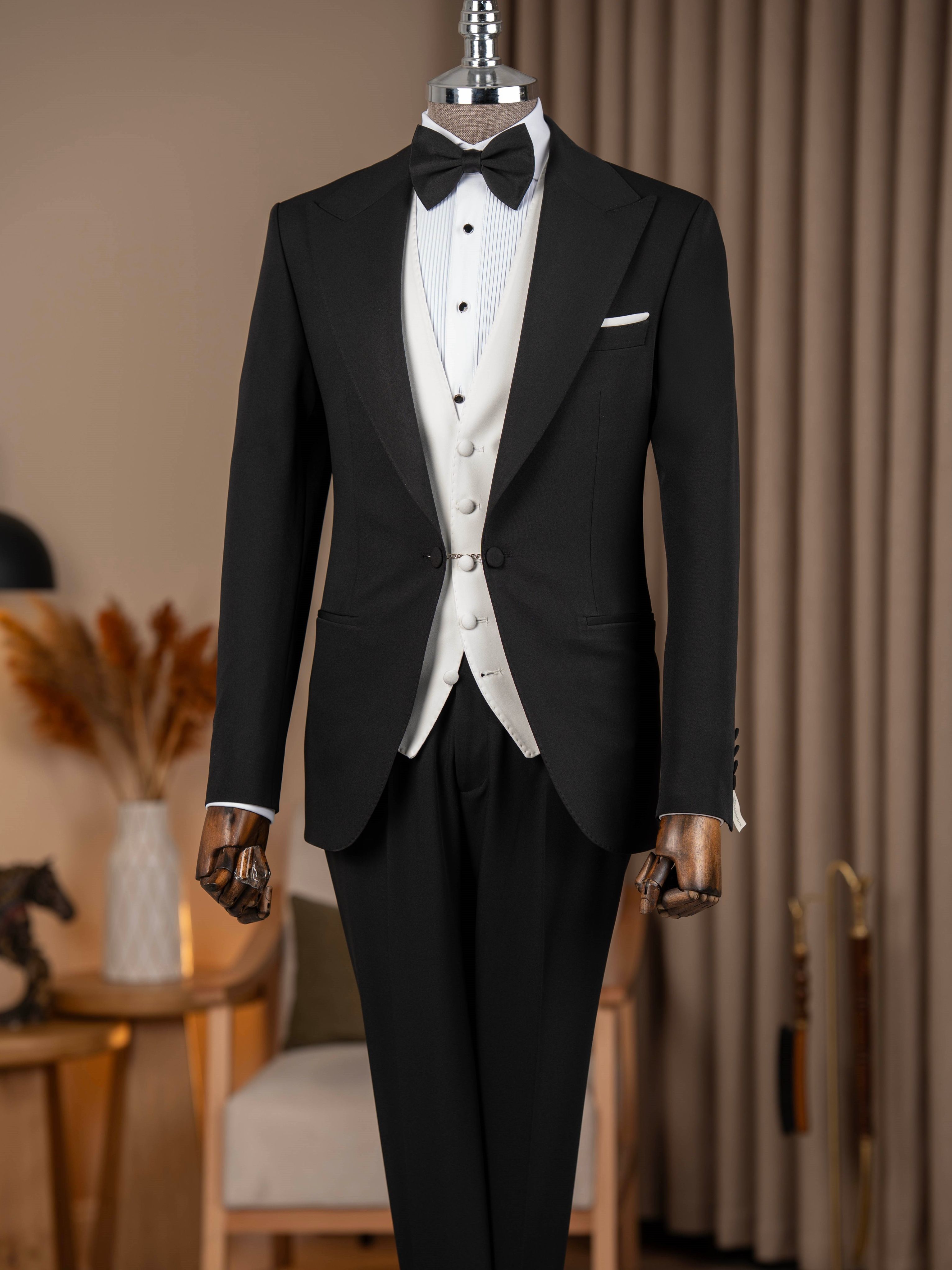 Black Slim-Fit Tuxedo 3-Piece