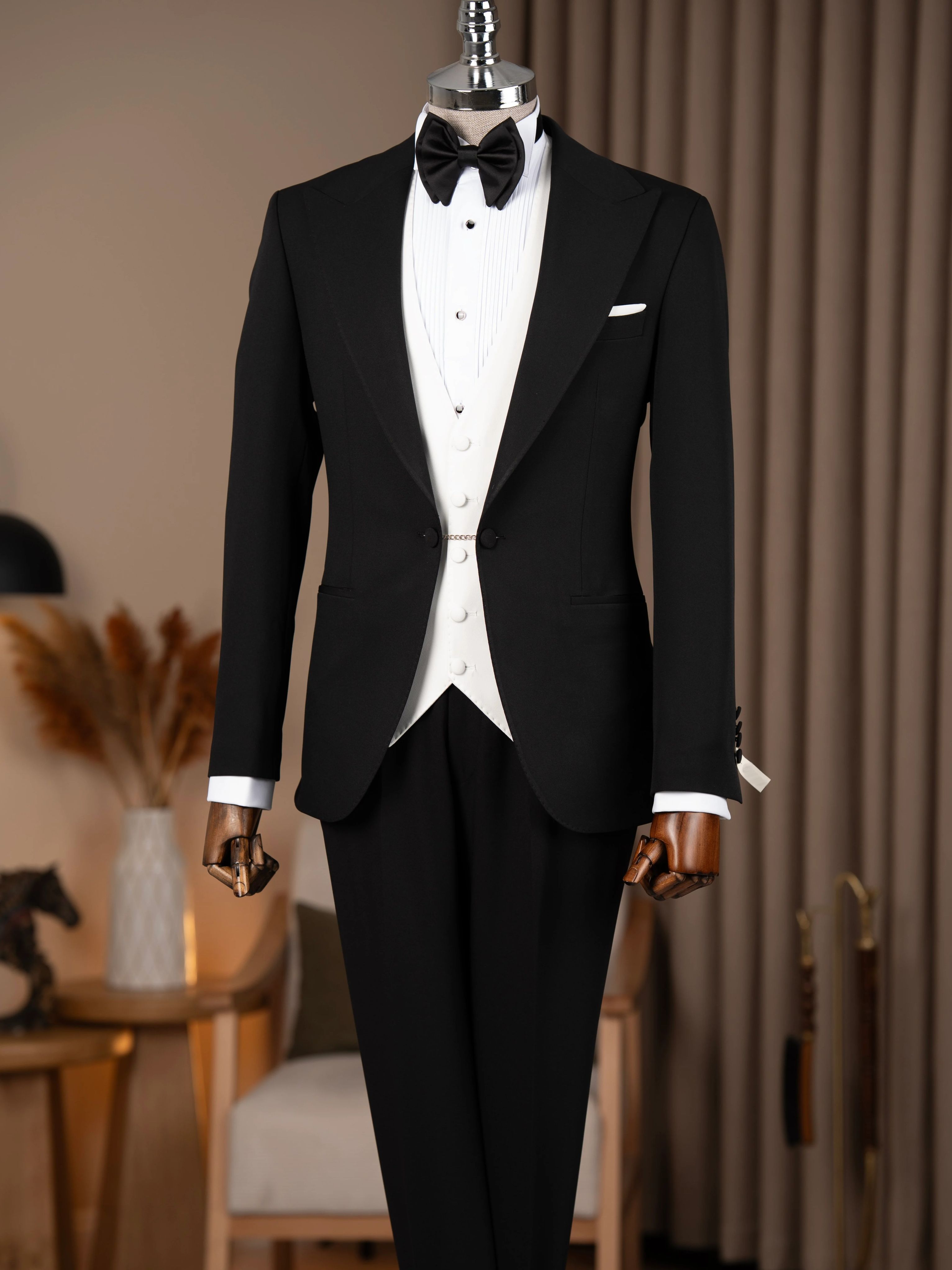 Black Slim-Fit Tuxedo 3-Piece