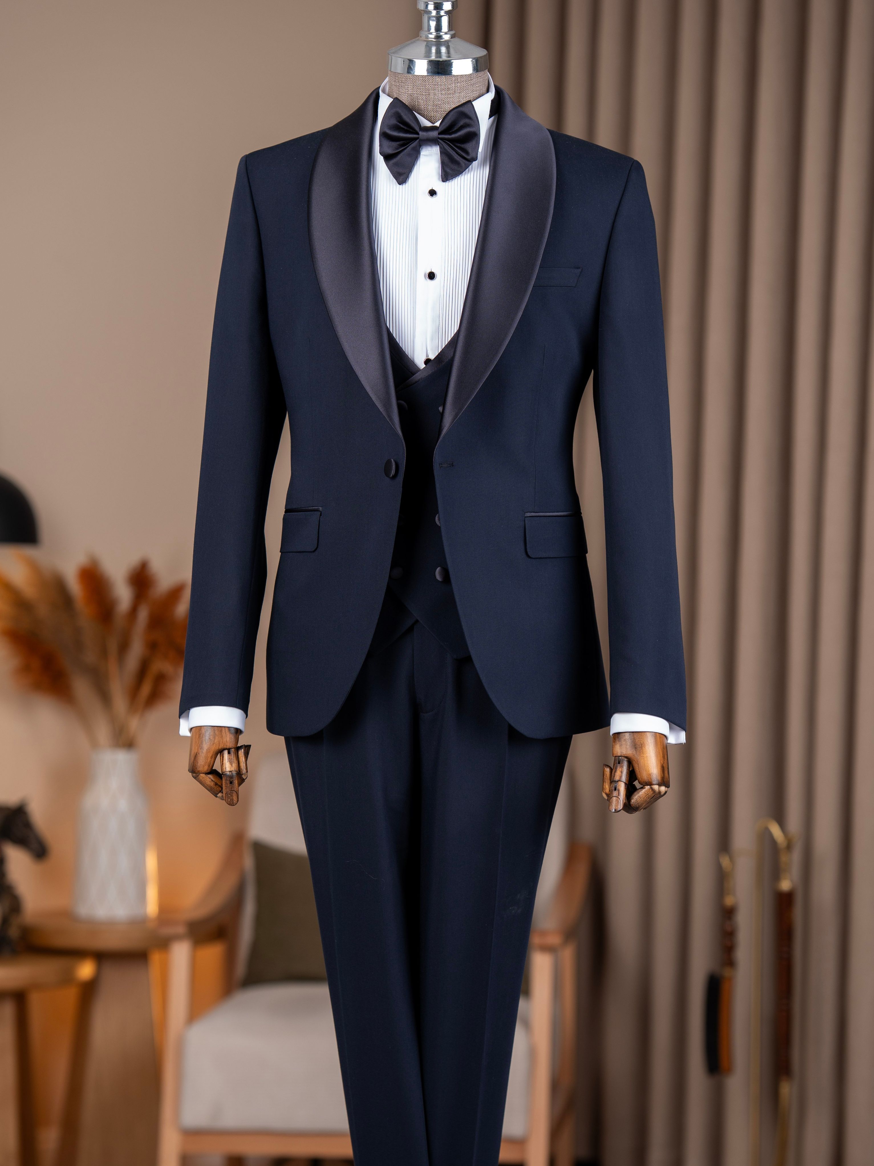 Navy Slim-Fit Tuxedo 3-Piece