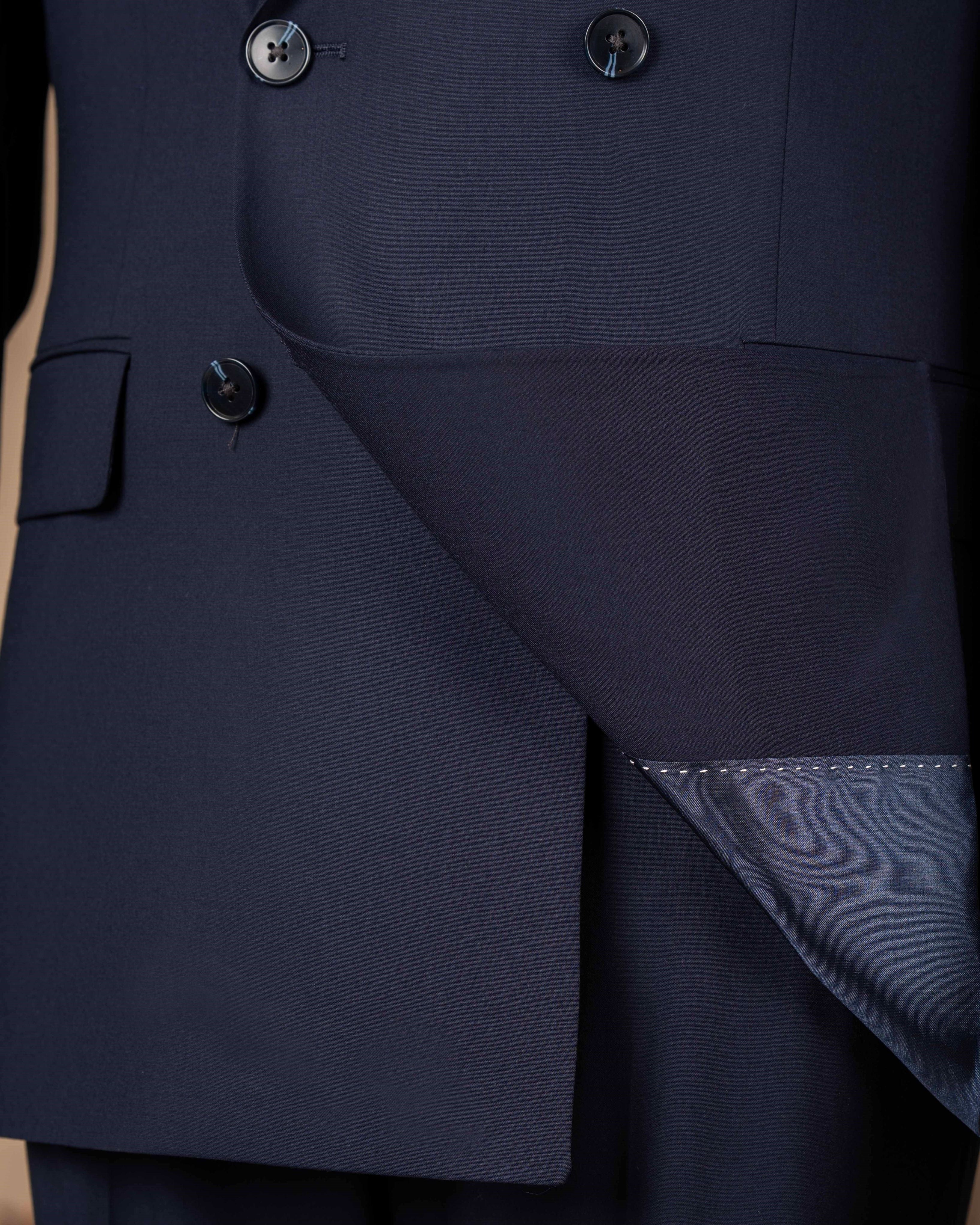 Navy Double Breasted Suit 2-Piece
