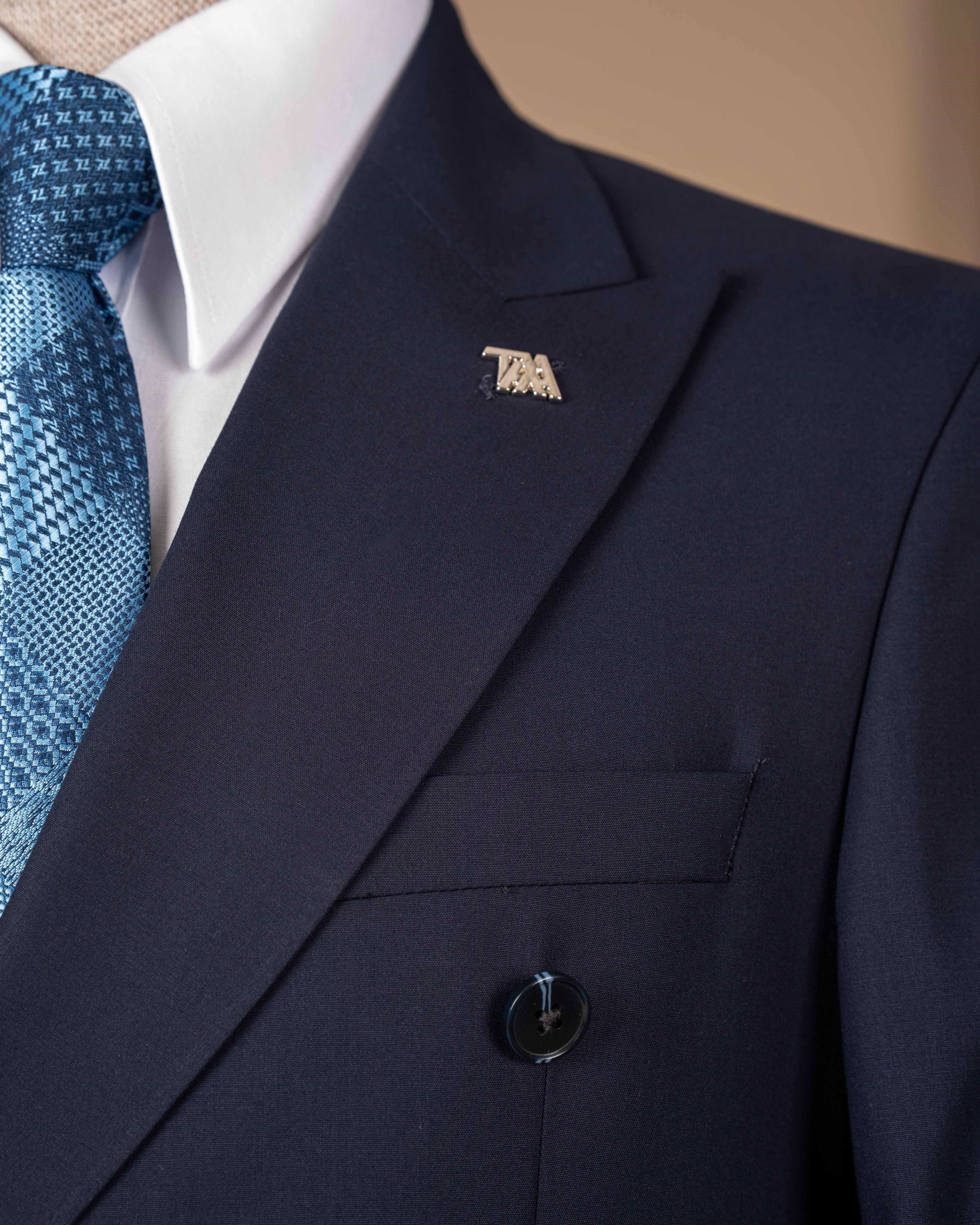 Navy Double Breasted Suit 2-Piece