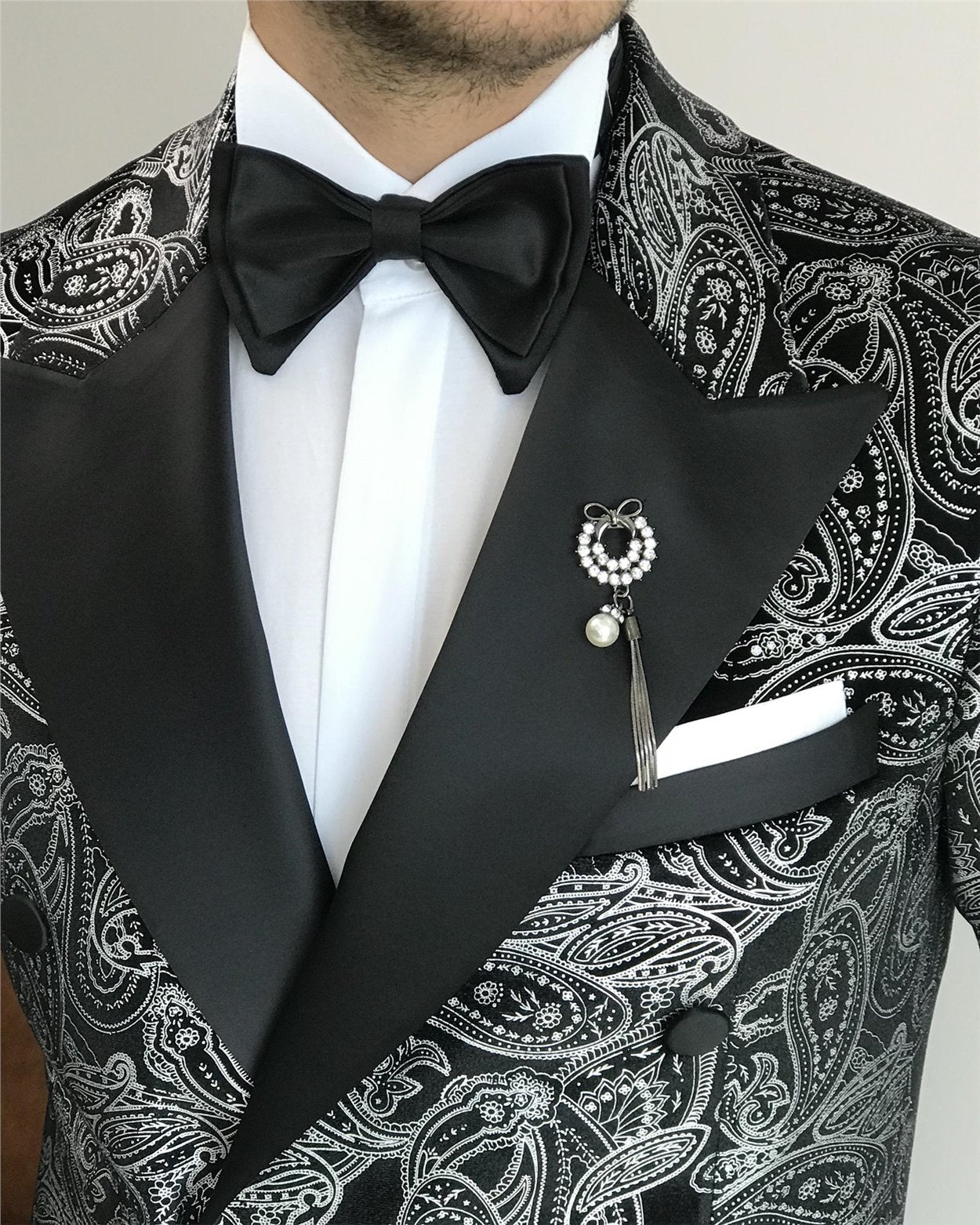 Grey Double Breasted Tuxedo 2-Piece