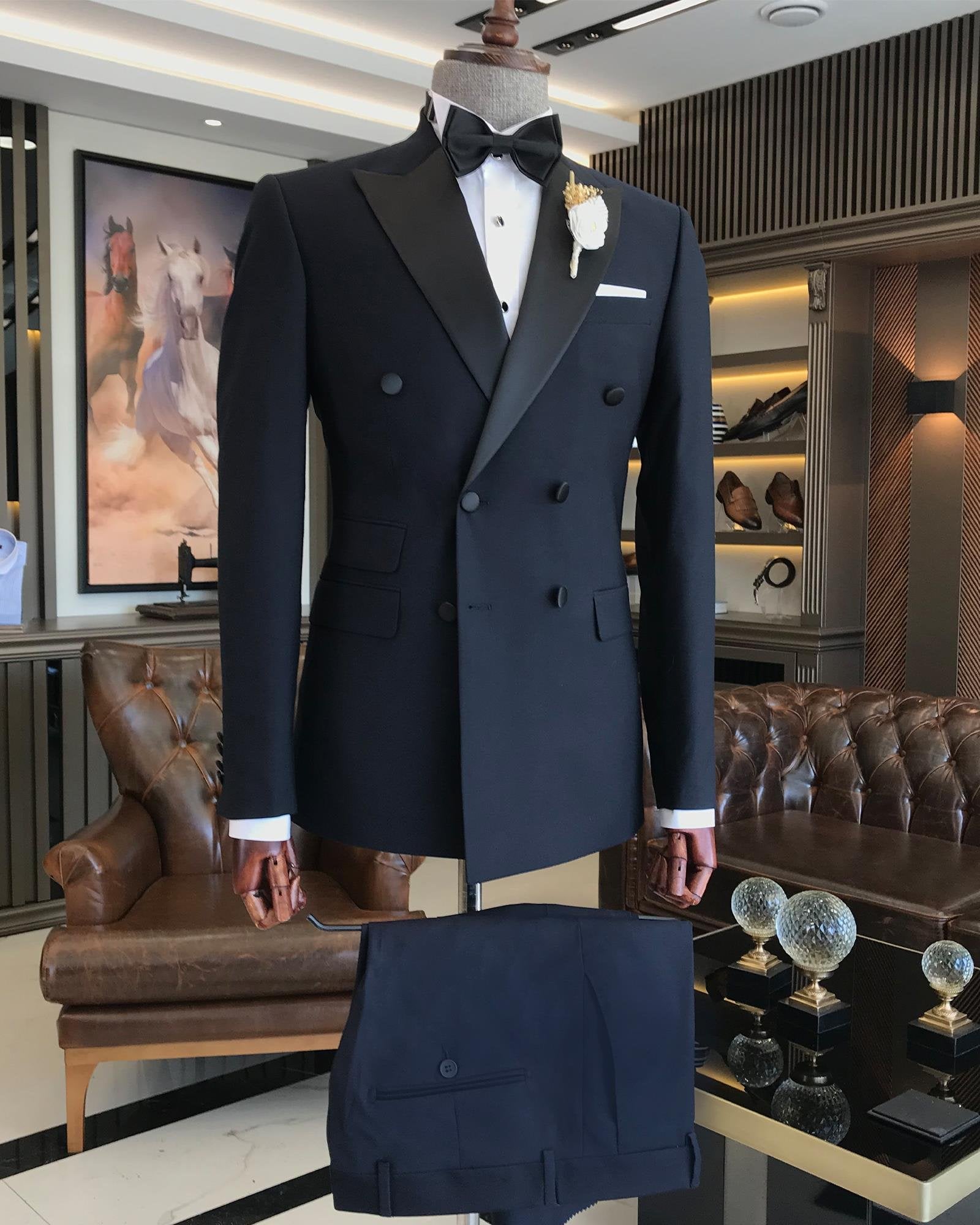 Navy Double Breasted Tuxedo 2-Piece