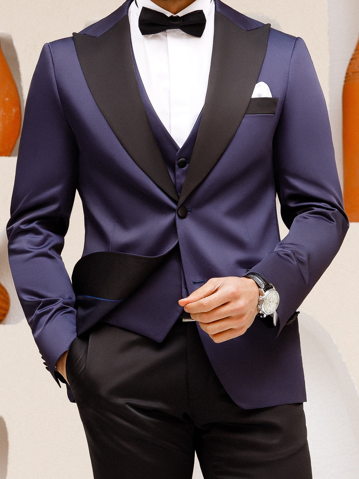 Navy Slim-Fit Tuxedo 3-Piece