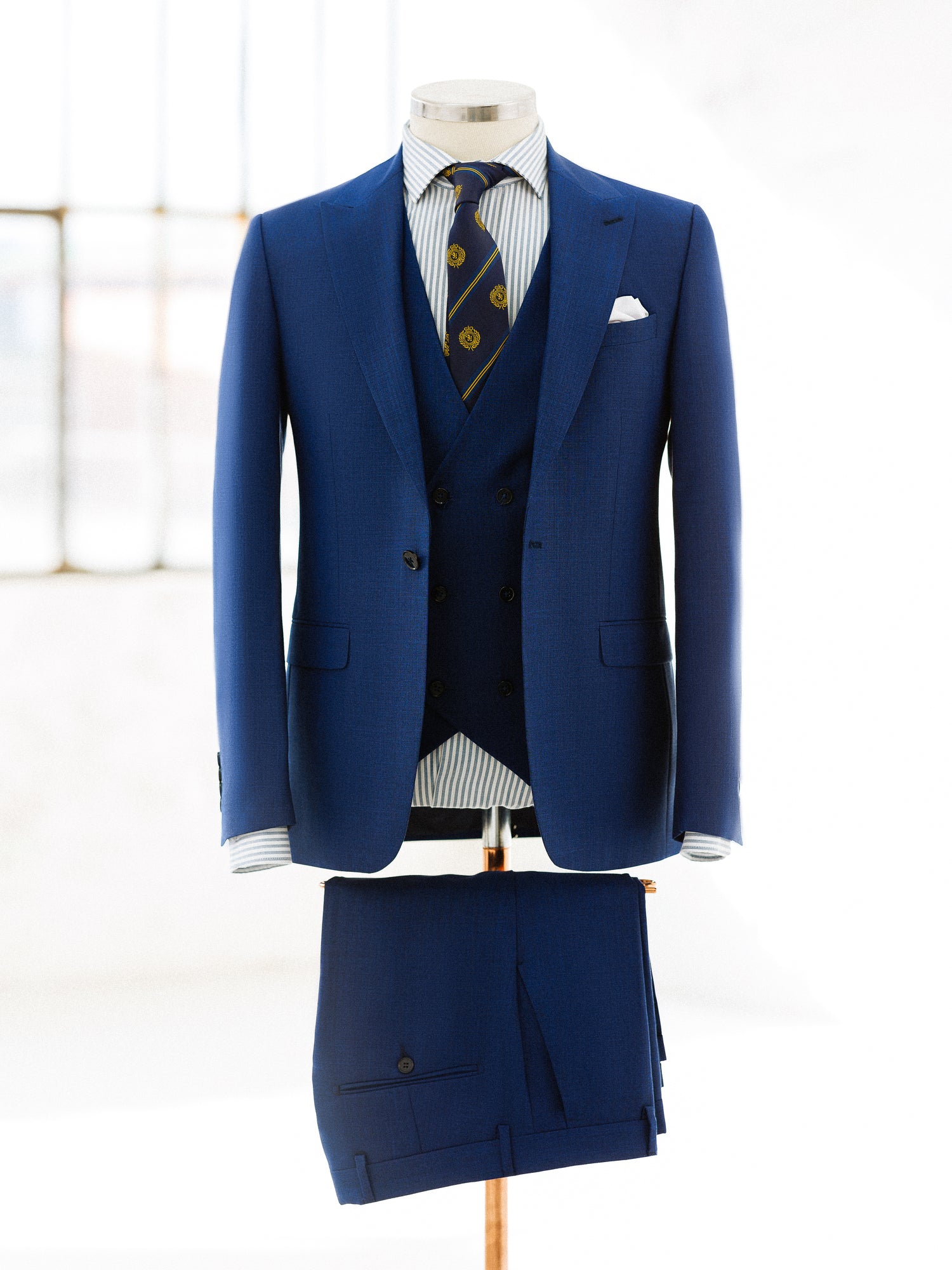Blue Slim-Fit Suit 3-Piece