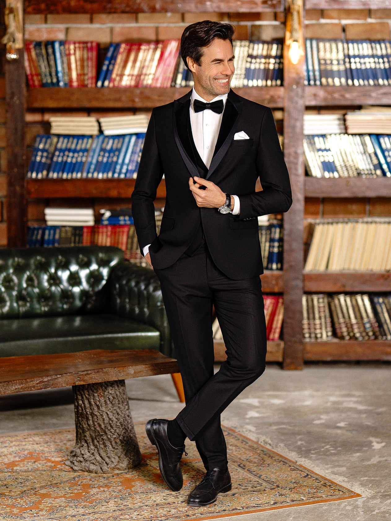 Black Slim-Fit Tuxedo 3-Piece