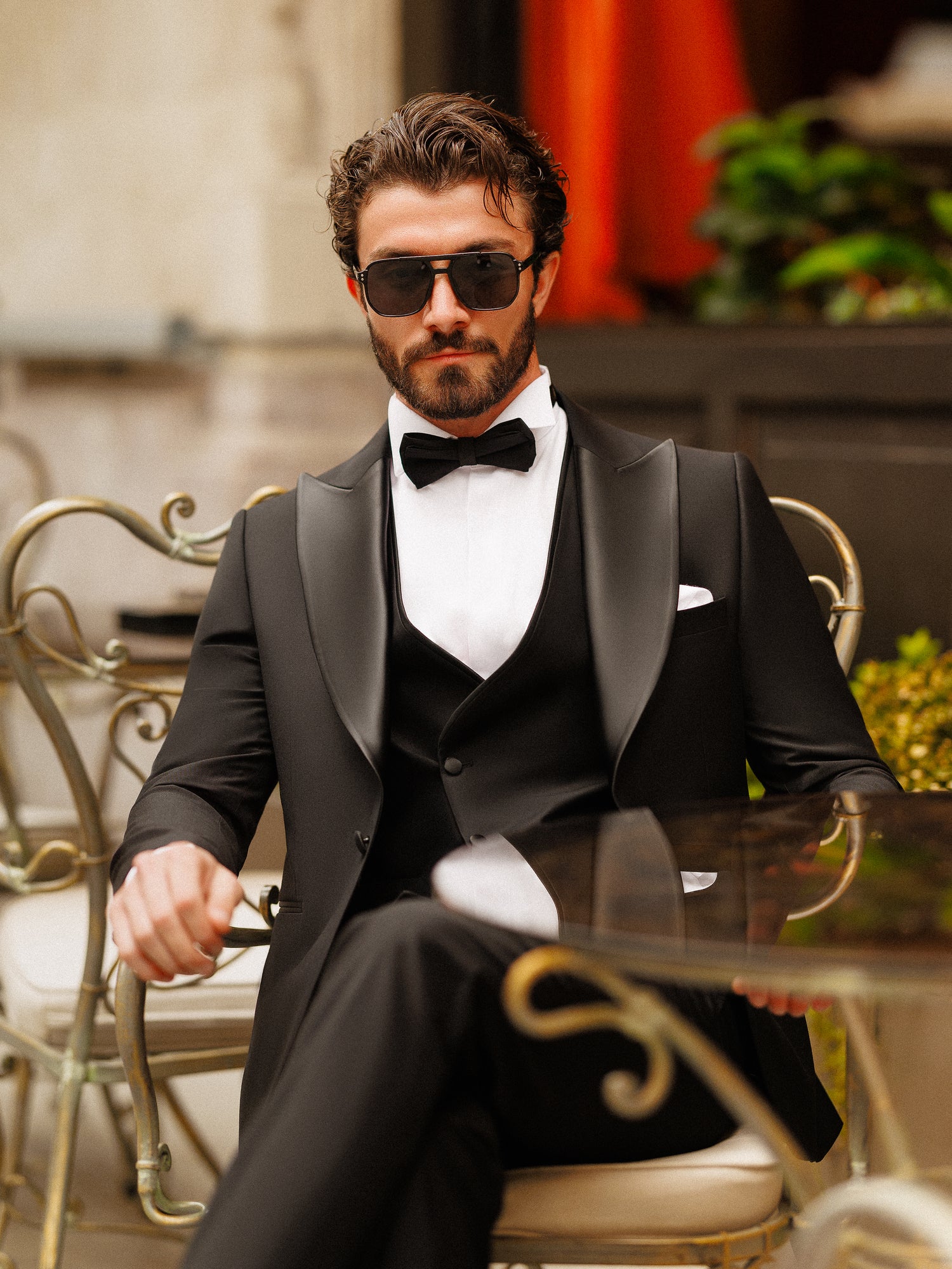 Black Slim-Fit Tuxedo 3-Piece