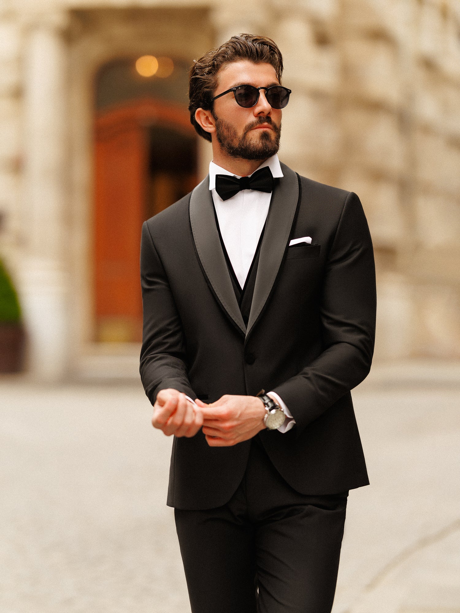 Black Slim-Fit Tuxedo 3-Piece