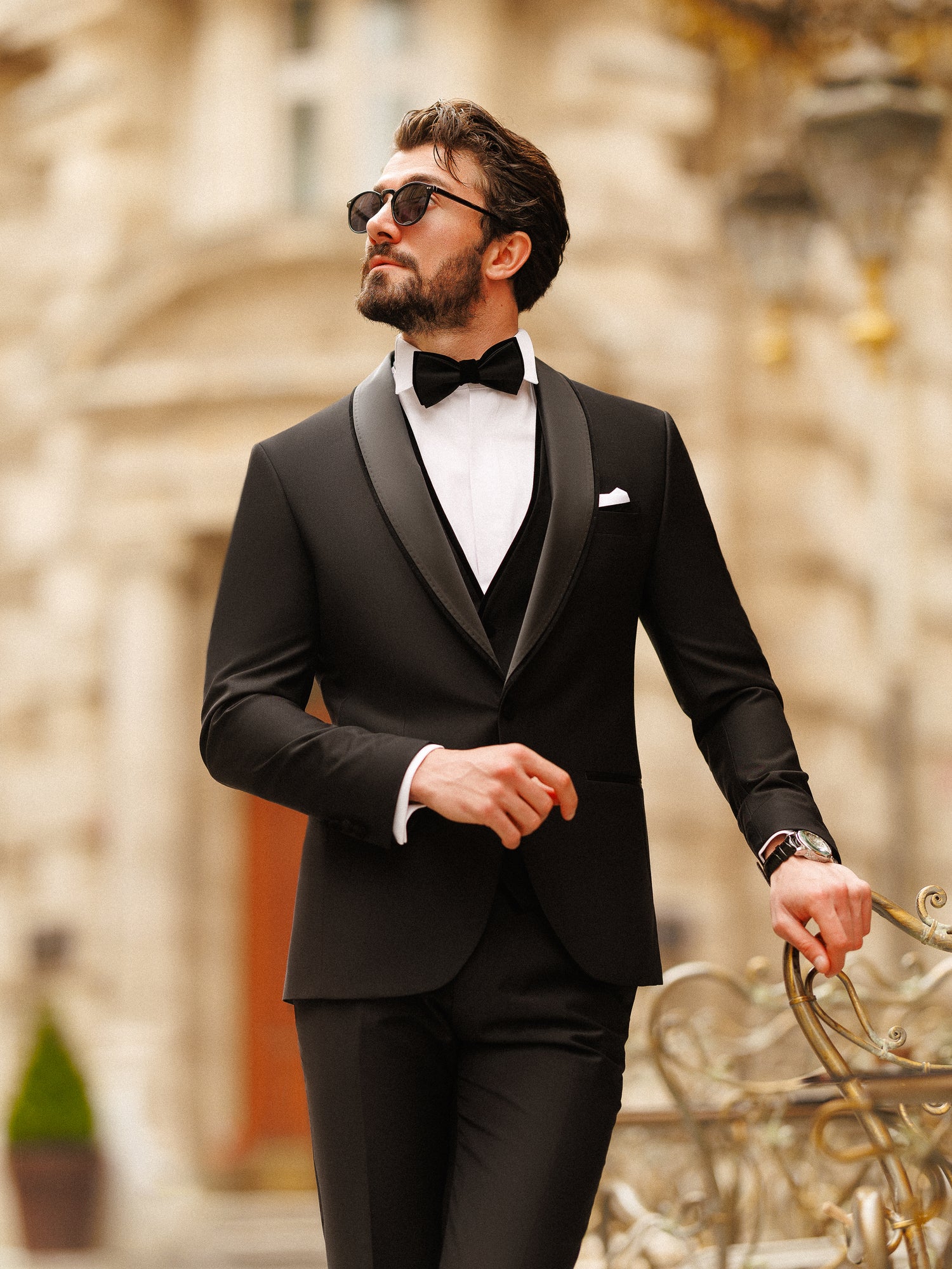 Black Slim-Fit Tuxedo 3-Piece