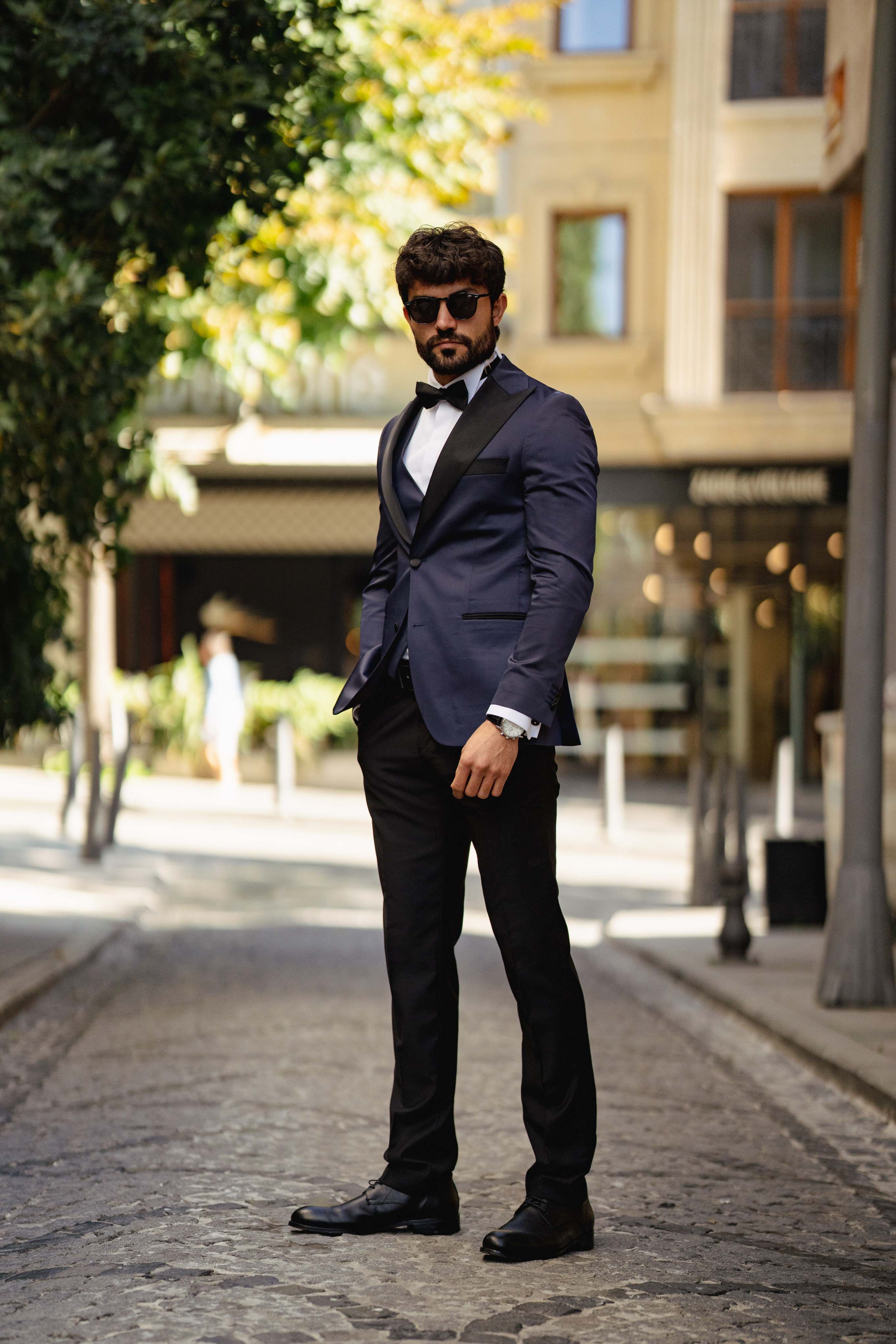 Navy Slim-Fit Tuxedo 3-Piece