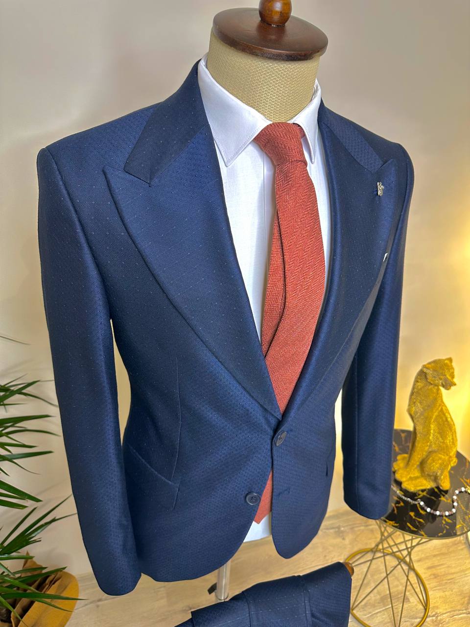 Navy Slim-Fit Suit 2-Piece