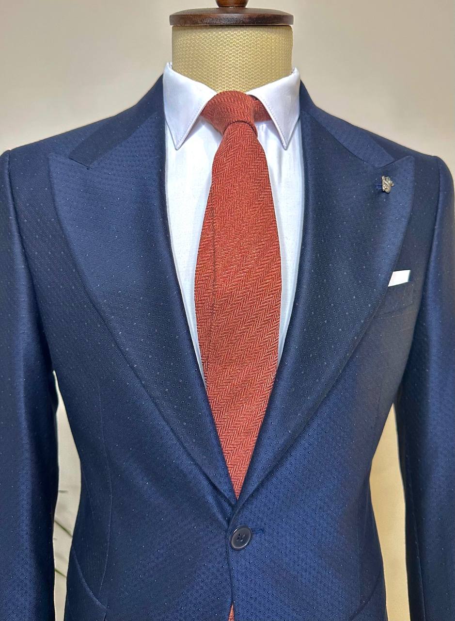 Navy Slim-Fit Suit 2-Piece