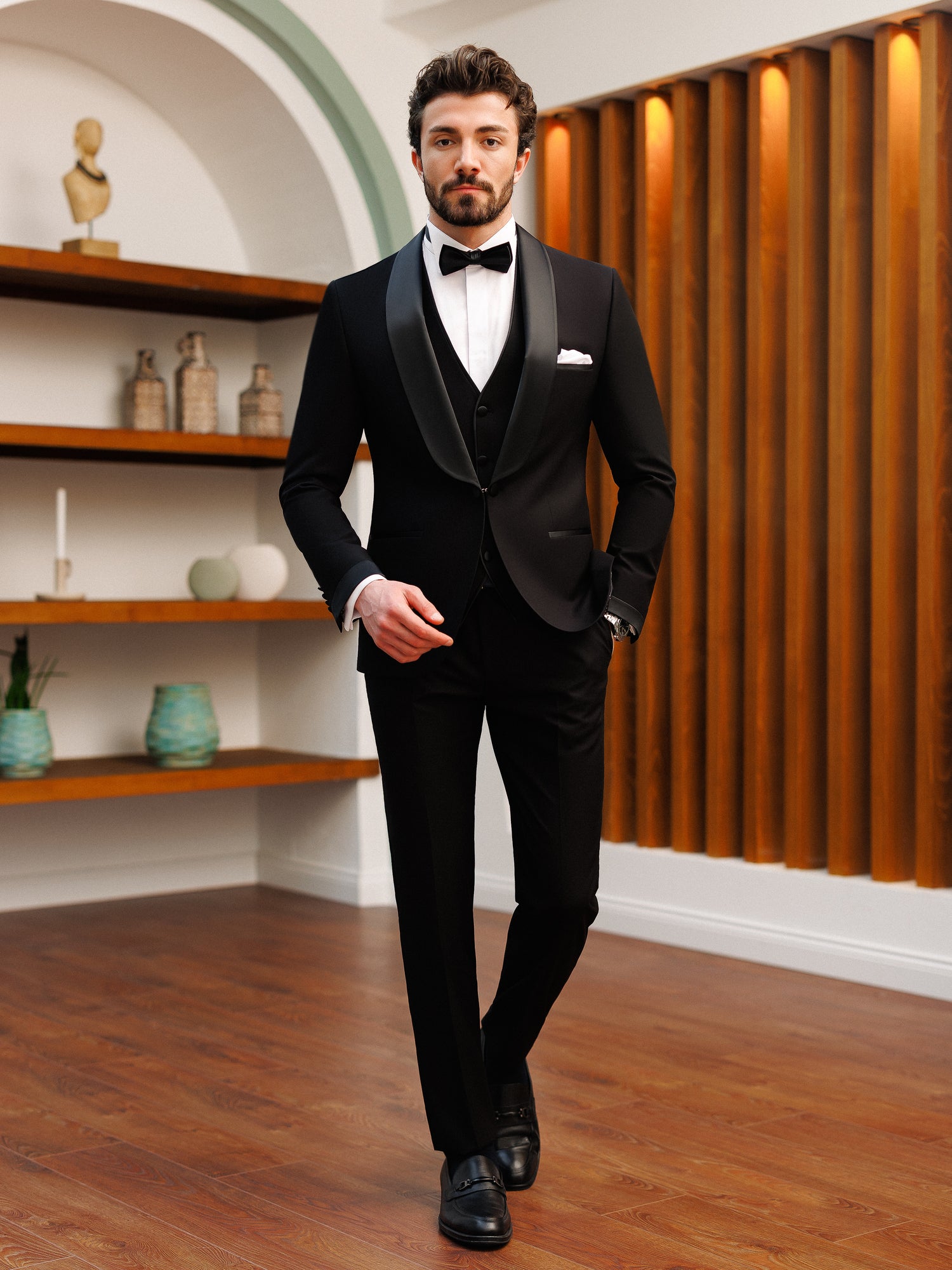 Black Slim-Fit Tuxedo 3-Piece