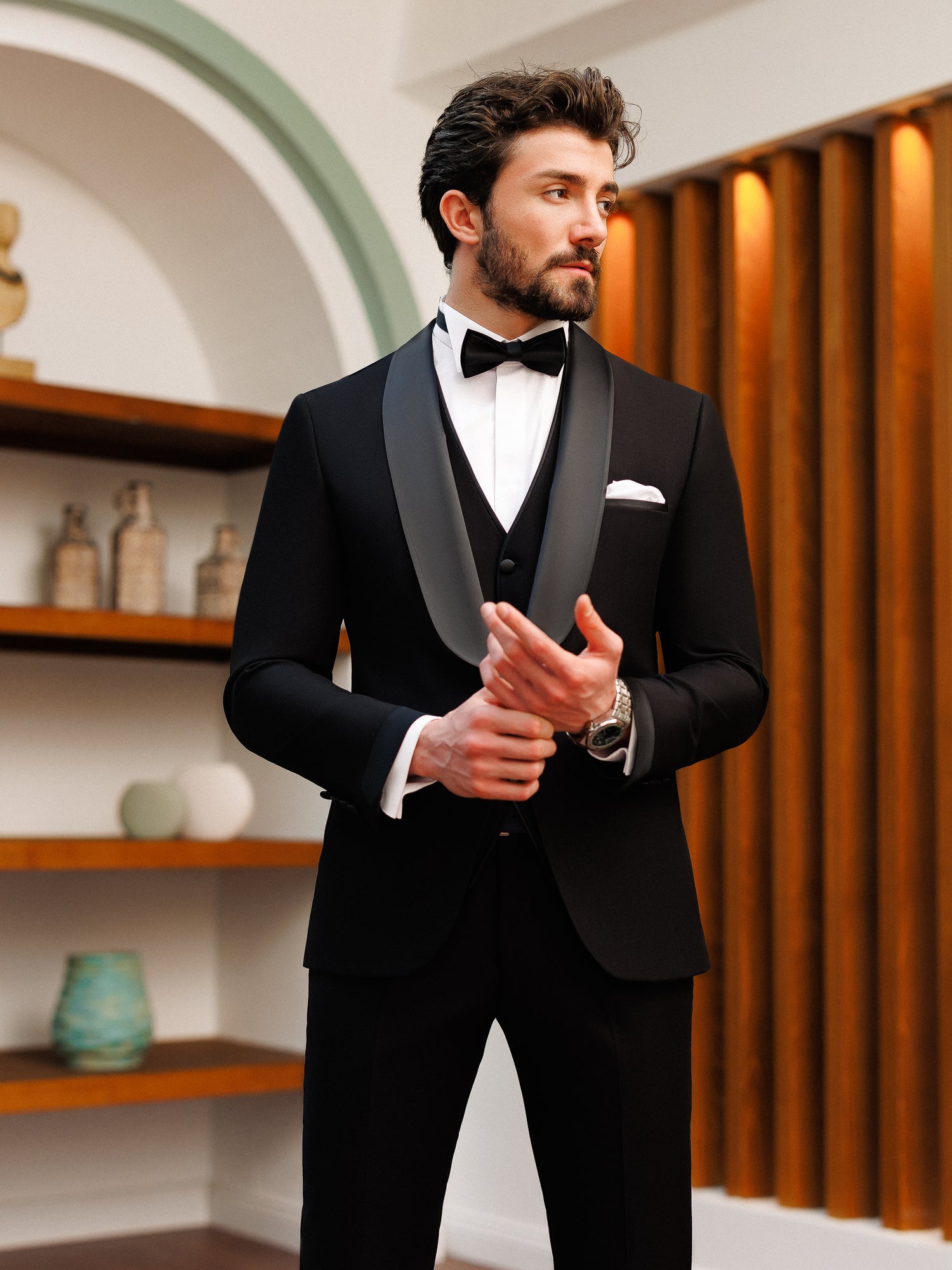 Black Slim-Fit Tuxedo 3-Piece