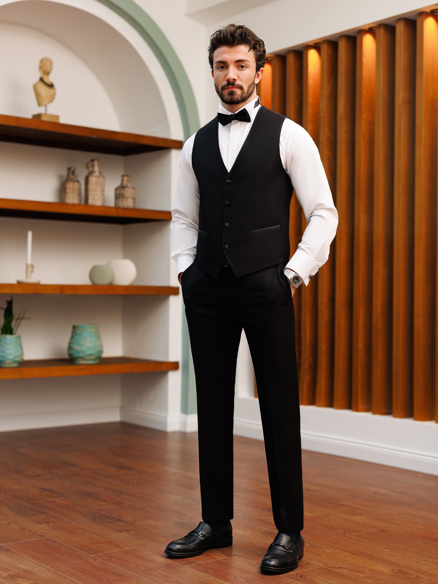 Black Slim-Fit Tuxedo 3-Piece